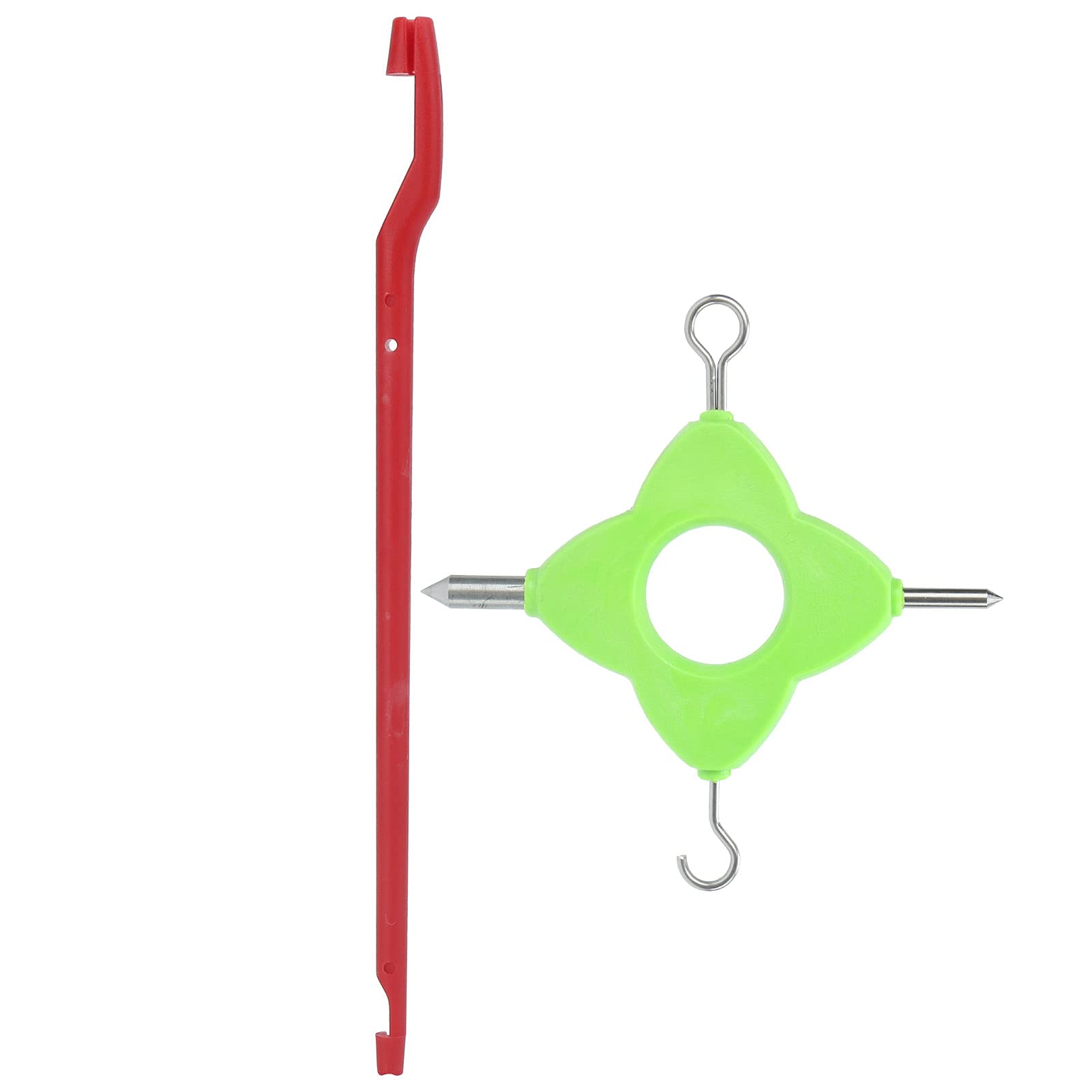 4-in-1 Multi Fishing Knot Puller Tool Set - Bright Color Portable Knot Tying Tool for Anglers - Perfect for Fly Fishing, Bass Fishing, and Outdoor Camping Trips