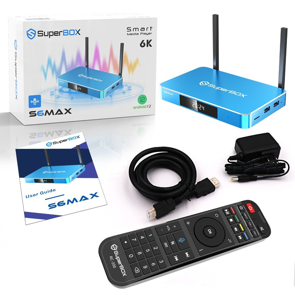 SuperBox S6 Max - Dual Band WiFi Router with Premium Features for High-Speed Internet & Seamless Streaming at Home or Office