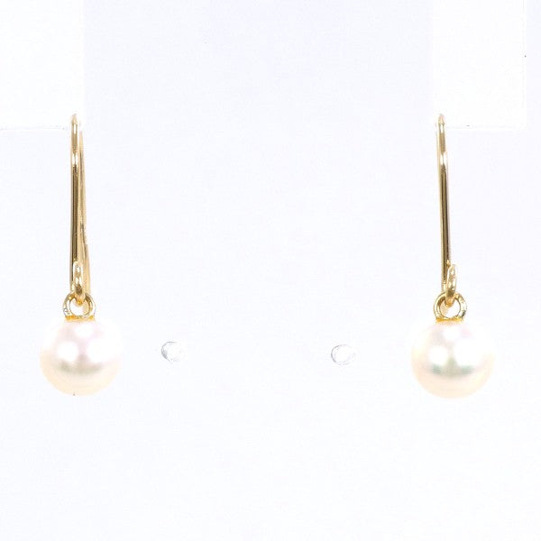 18K Yellow Gold Pearl Earrings for Women - Classic Elegant Stud Earrings with Real Pearls - Perfect for Weddings, Parties & Special Occasions