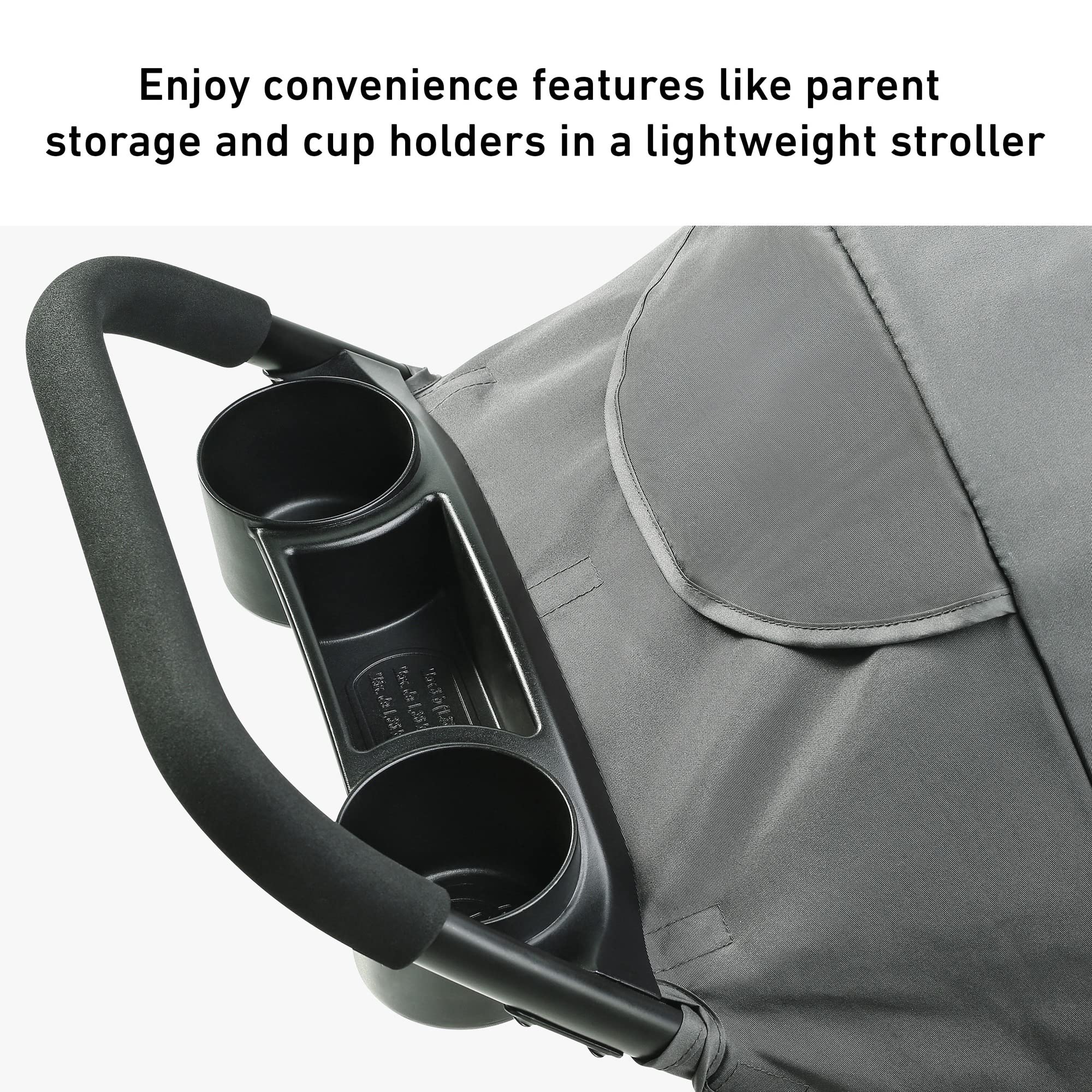 Graco NimbleLite Lightweight Compact Stroller for Babies & Toddlers - Easy Fold Travel Stroller with Canopy - Perfect for City Walks, Travel & Everyday Use (Gotham)