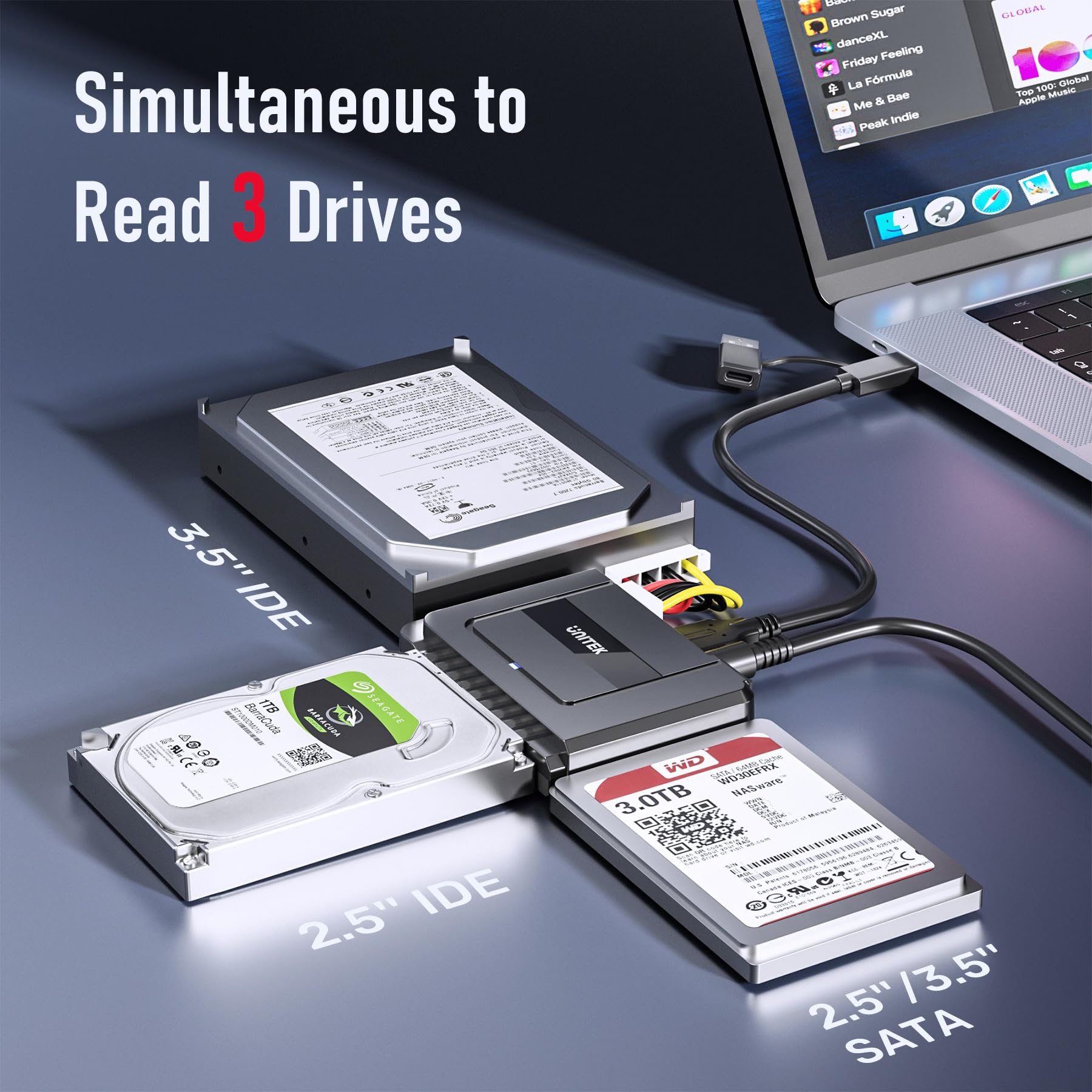 UNITEK IDE SATA to USB 3.0 HDD Adapter for 2.5