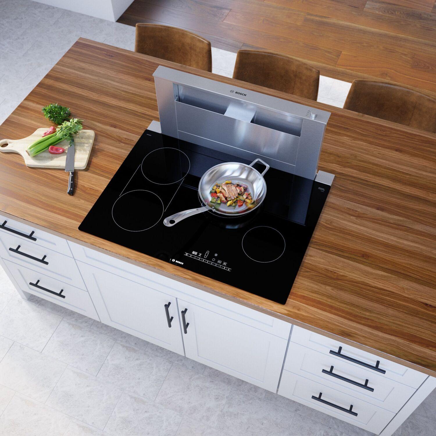 Bosch NET8069UC 800 Series 30-Inch Black Electric Cooktop - Frameless Surface Mount Design for Modern Kitchens | Perfect for Home Chefs & Professional Cooking