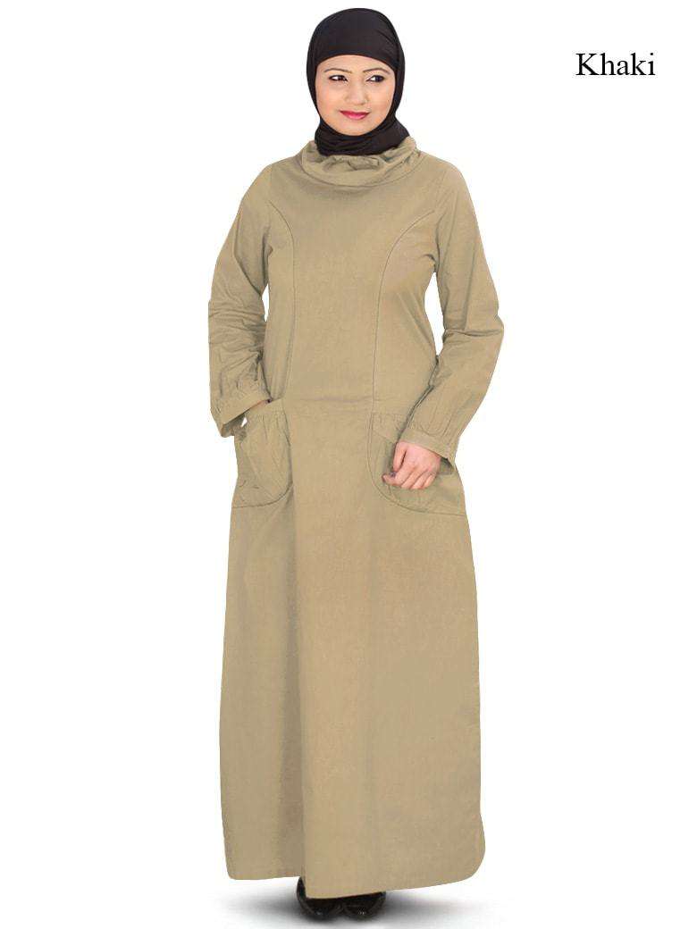 Elegant Muslim Abaya Dress for Women - Modest Islamic Prayer Gown - Perfect for Eid, Ramadan & Daily Wear