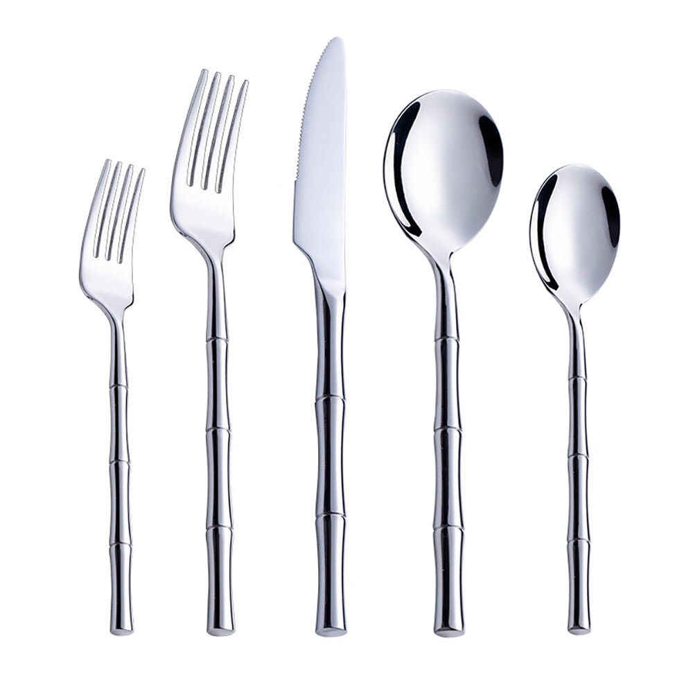 Premium 30-Piece Stainless Steel Flatware Set - Elegant Dining Utensils for 6, Includes Knives, Forks & Spoons - Perfect for Dinner Parties, Weddings & Everyday Use