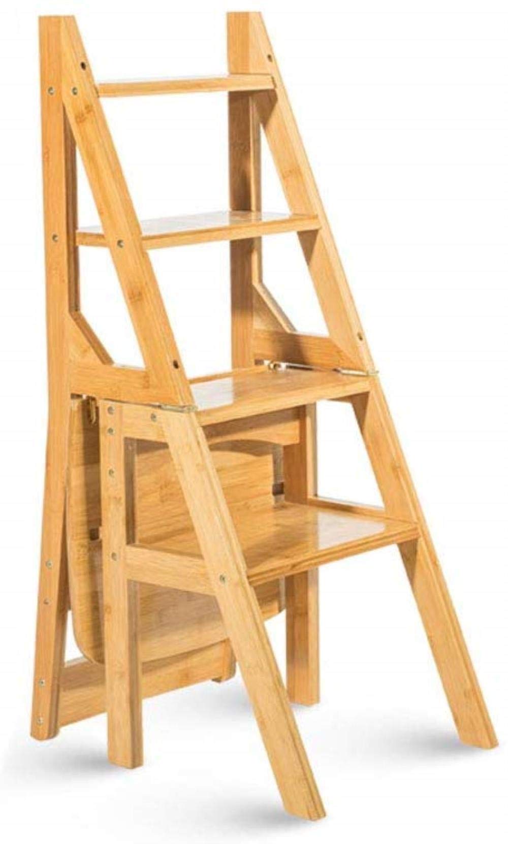 Multi-Purpose Foldable Step Stool for Home - Dual Use Ladder Stool with Storage Shelf, Non-Slip Indoor Climbing Step Stool - Perfect for Kitchen, Bathroom, Kids Room & Home Organization