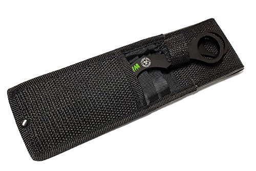 Premium 3-Piece All Black Throwing Knives Set with Sheath - Tactical Zombie Green Blood Throwing Knives for Outdoor Survival Training, Hunting & Target Practice