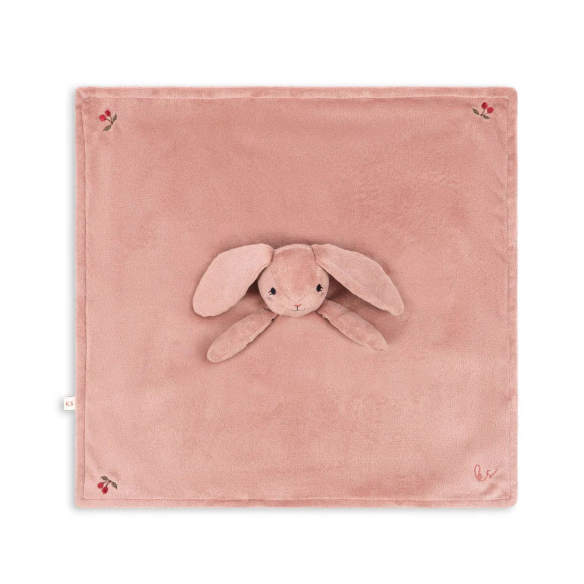 KONGES SLØJD Sleepy Bunny Cuddle Cloth - Soft Baby Security Blanket with Cute Bunny Design | Perfect for Newborns, Infants & Toddlers as Comforting Nursery Essential