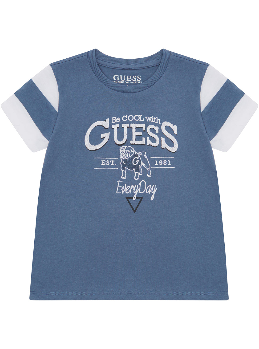 Blue Short Sleeve Cotton T-Shirt for Boys (Ages 2-7) - Perfect for Playtime, School & Everyday Wear