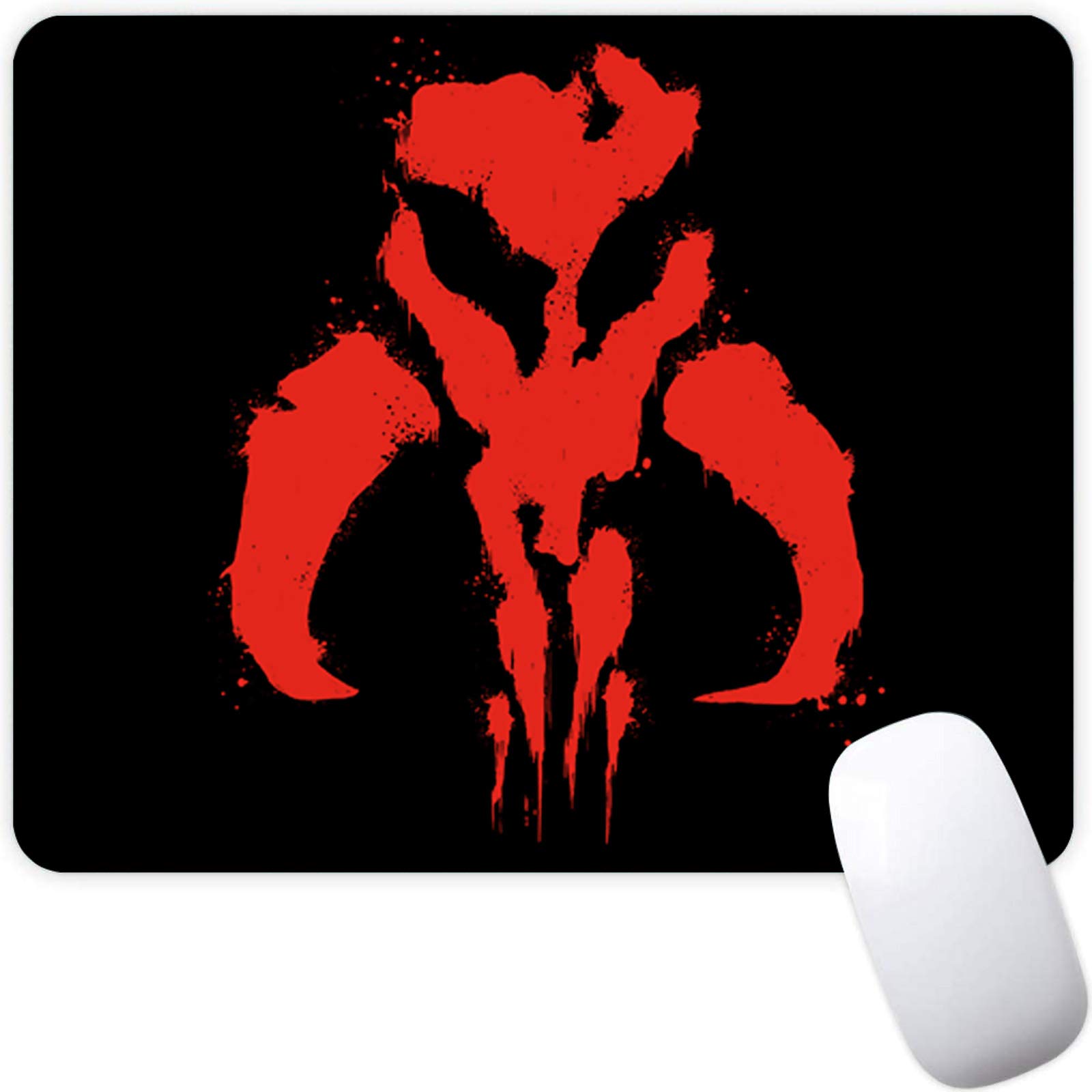 Abstract Red Design Non-Slip Rubber Mouse Pad - Waterproof Gaming & Office Desk Accessory for Laptop & Computer | Perfect for Gamers, Graphic Designers & Home Office Use