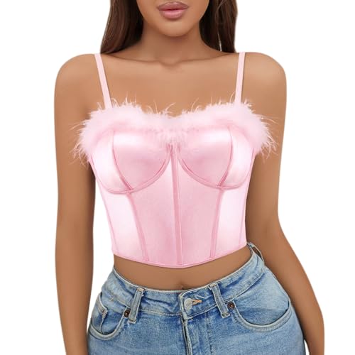 Feather Trim Pink