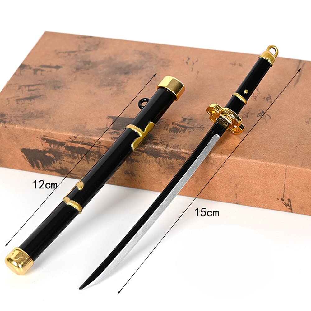 JCvCX 6-in-1 Anime Cosplay Sword Pendant Set - Shusui Mini Katana Keychain Collection with Gift Box | Perfect for Cosplay, Anime Fans & Unique Gifts