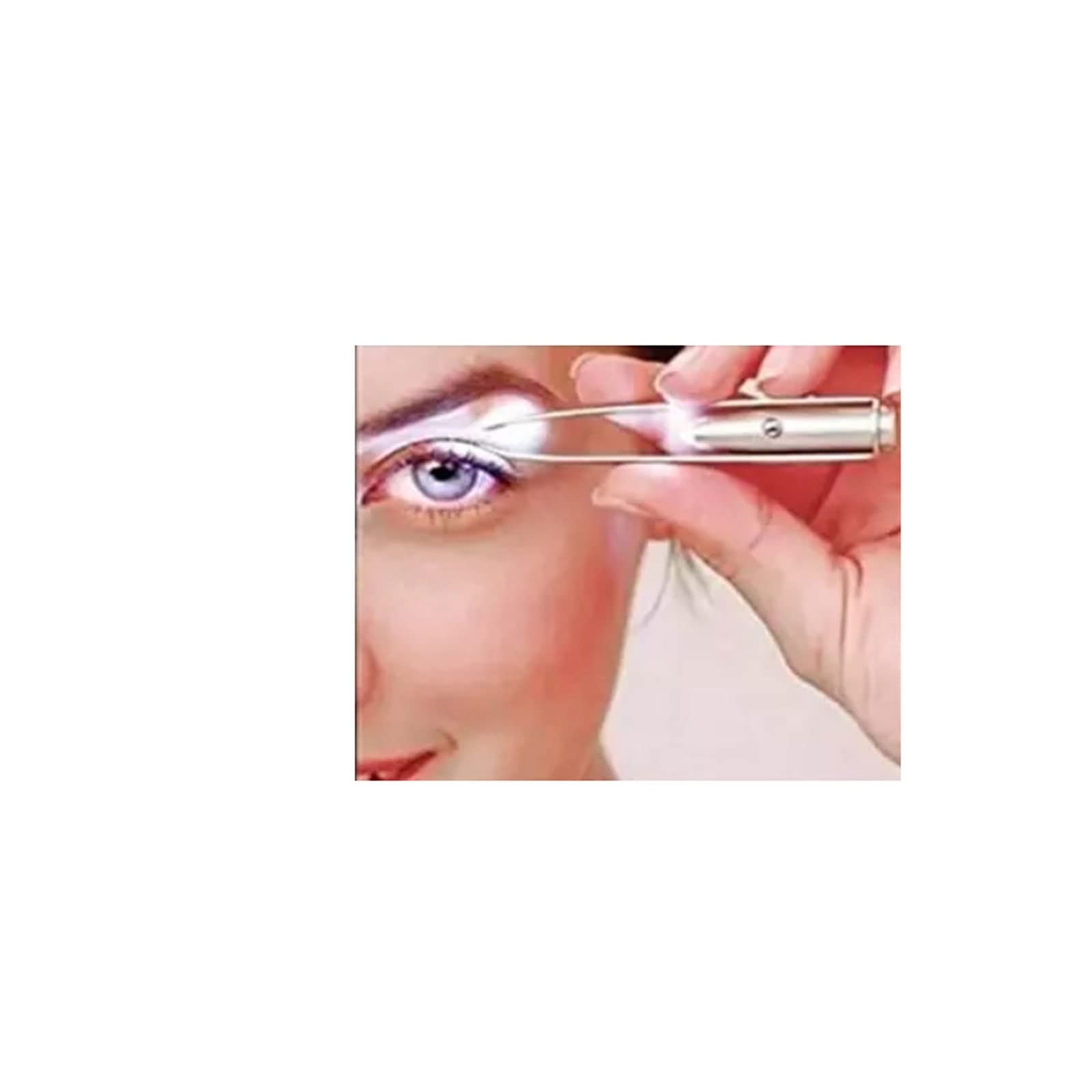 Professional Stainless Steel Hair Removal Tweezers - Eyebrow & Eyelash Tweezers for Precise Plucking - Makeup & Grooming Essential (Silver) - Perfect for Salon, Home Use & Travel Beauty Kit