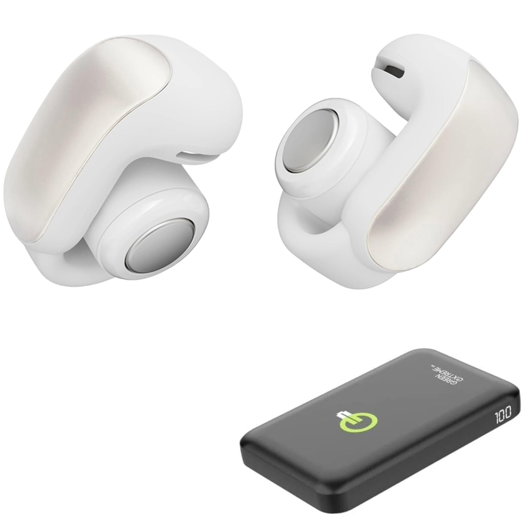 Bose Ultra Open Earbuds - Wireless Clip-On Headphones with Immersive Audio, 48H Battery Life & Fast Charging | Open Ear Design for Comfort & Situational Awareness | Perfect for Running, Cycling & Outdoor Activities (Diamond 60th Edition, Green)