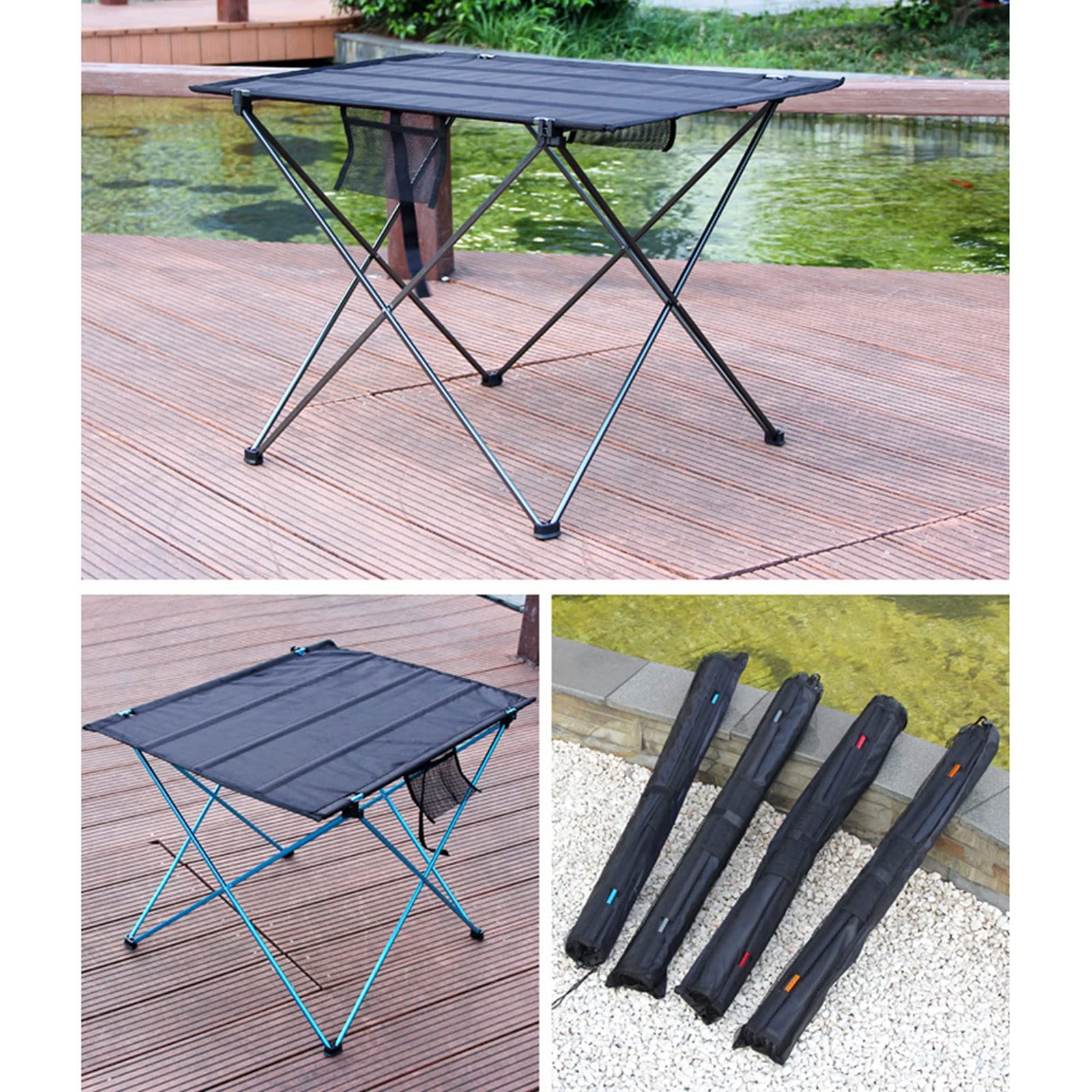 Ultra Lightweight 6061 Aluminum Alloy Folding Camping Table - Portable Compact Foldable Desk for Outdoor, Picnic, Travel & Home Office Use | Perfect for Camping, Backpacking, RV, Beach & Dorm Room
