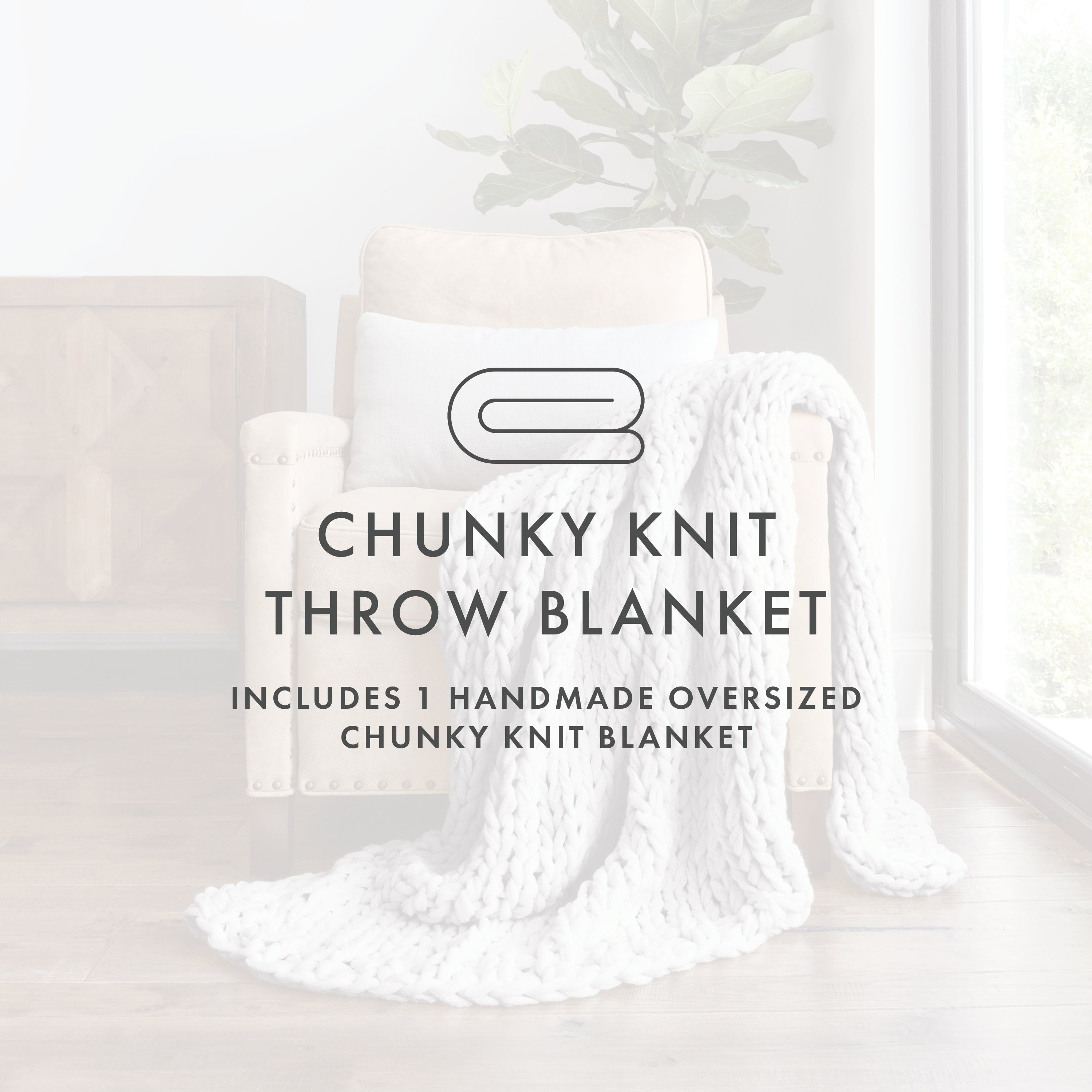 Oversized Chunky Knit Blanket - Soft & Cozy Extra Large Throw for Couch, Bed & Winter - Perfect for Home Decor, Gifts & Snuggling