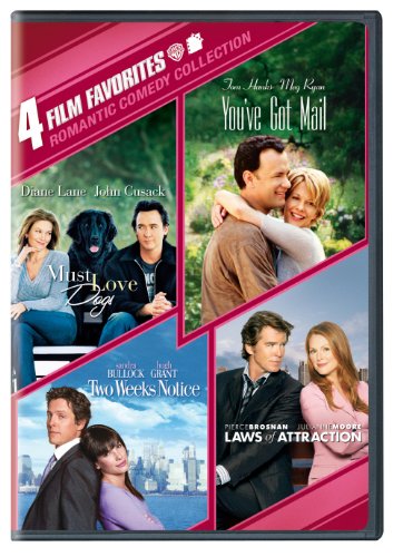 4 Film Favorites: Romantic Comedy DVD Collection (Laws of Attraction, Must Love Dogs, Two Weeks Notice, You've Got Mail - Deluxe Edition) - Perfect for Date Nights & Girls' Movie Nights