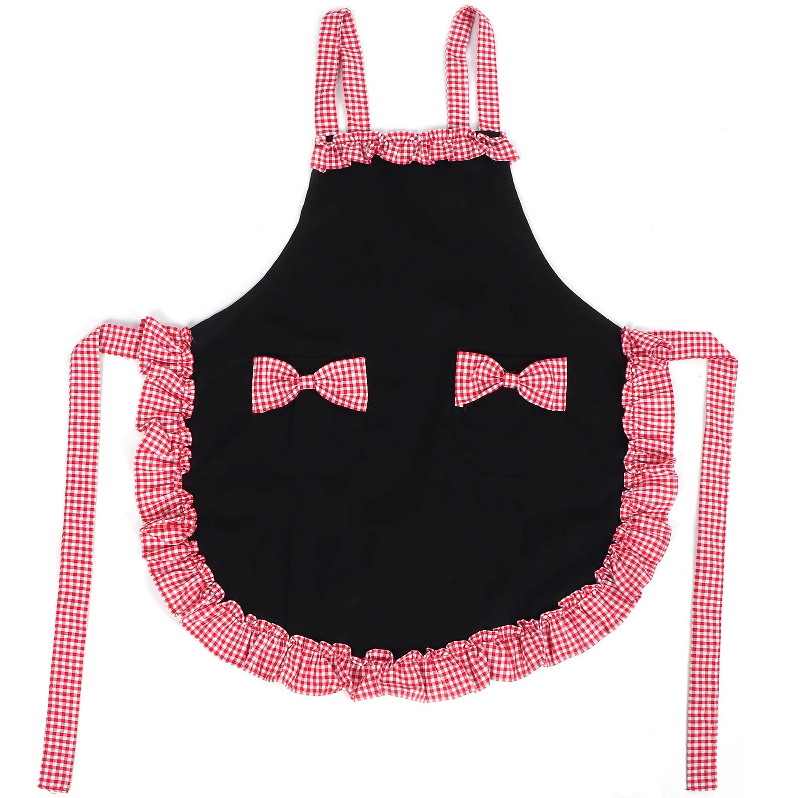 Atyhao Bowknot Apron - Waterproof Oilproof Kitchen Apron for Cooking, Baking & BBQ - Adjustable Waist & Neck Ties - Perfect for Home Chefs, Professional Cooks & Outdoor Grilling