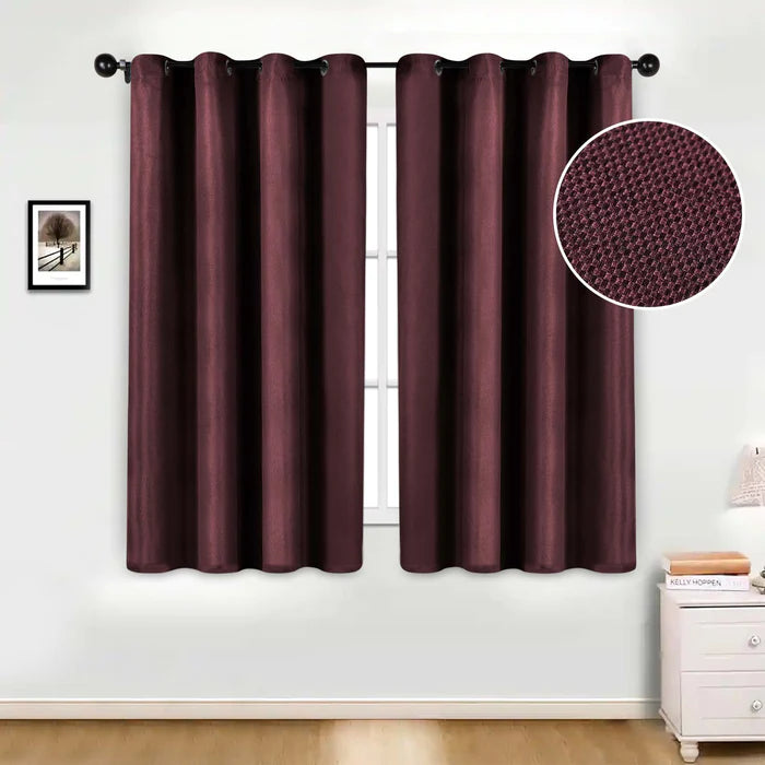 Blackout Curtains Set of 2 Panels - Jaxon Textured Room Darkening Window Drapes for Bedroom, Living Room & Home Theater (54x84 Inches)