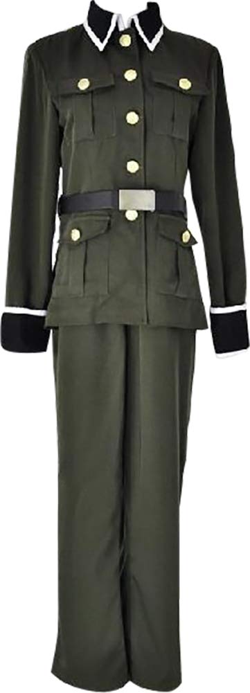 Junyi Cosplay Costume for Hetalia Axis Powers Germany Ludwig - Anime Convention Outfit, Halloween Dress Up & Cosplay Party Costume