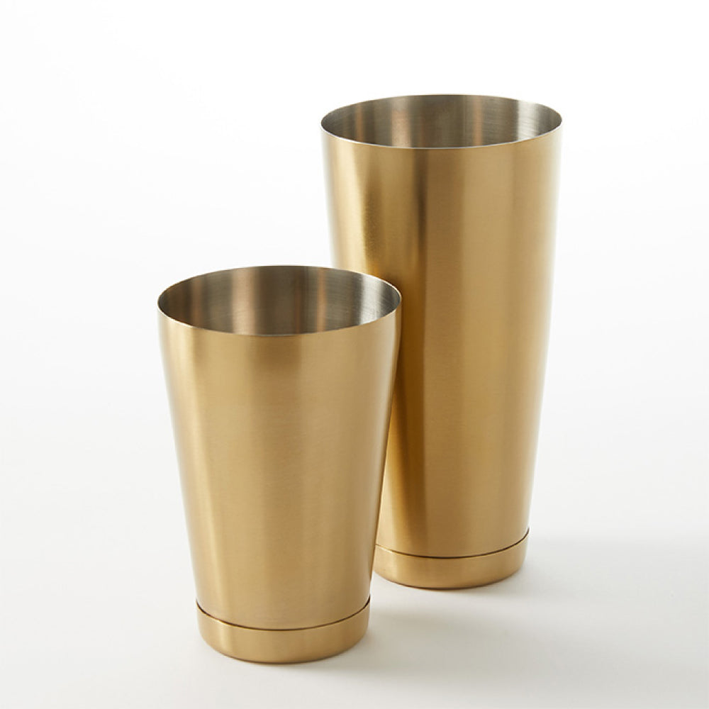 Premium Stainless Steel Gold Boston Cocktail Shaker Set - 18/8 Bar-Quality Mixing Kit for Martini, Margarita & Whiskey Sour - Perfect for Home Bars, Parties & Professional Bartenders