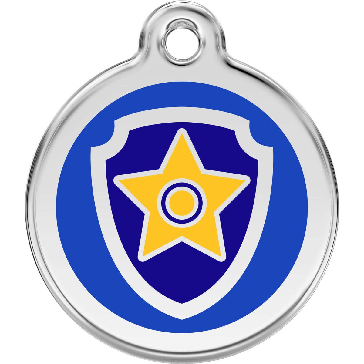 Personalized Nickelodeon Paw Patrol Chase Pet ID Tag for Dogs - Small Red Dingo Engraved Name Tag | Perfect for Pet Safety, Travel & Daily Walks