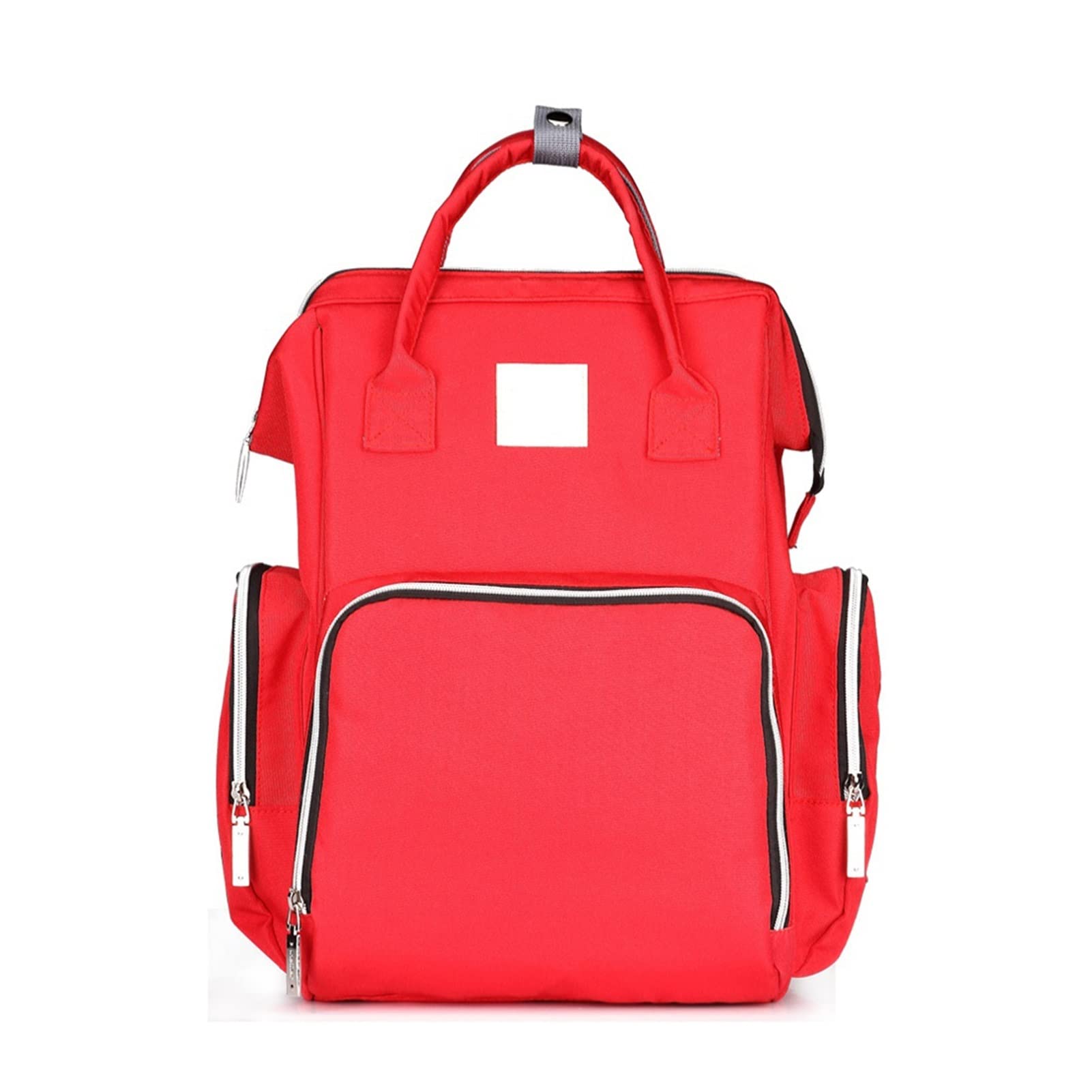 HUACHEN-LS Large Capacity Baby Diaper Backpack - Waterproof Maternity Nappy Bag for Travel, Nursing & Diaper Changing | Stylish Baby Care Organizer with Multiple Pockets (Scarlet) - Perfect for Daycare, Hospital Visits & Family Outings