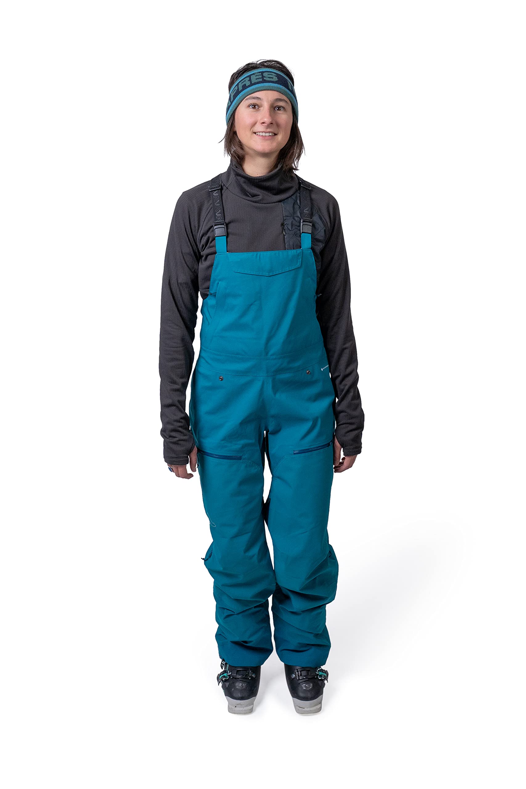 Flylow Women's Moxie Bib Waterproof Breathable Softshell Ski Pants - Insulated Winter Snowboard Bib Overalls for Cold Weather & Mountain Adventures