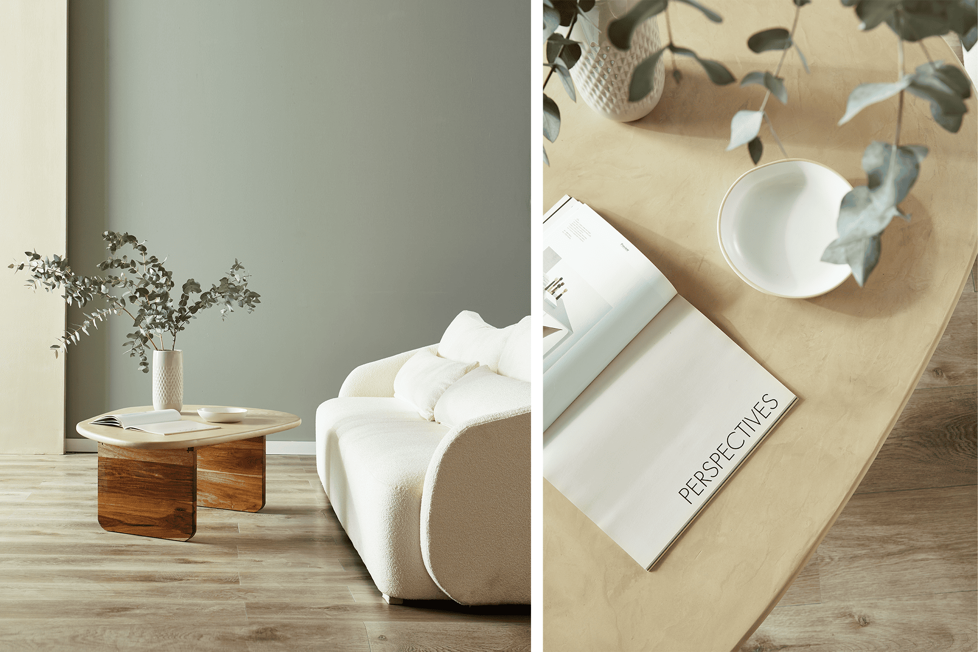 Siwa Coffee Table - Modern Living Room Center Table with Storage Shelf for Home Decor | Perfect for Small Spaces, Apartments & Cozy Living Rooms