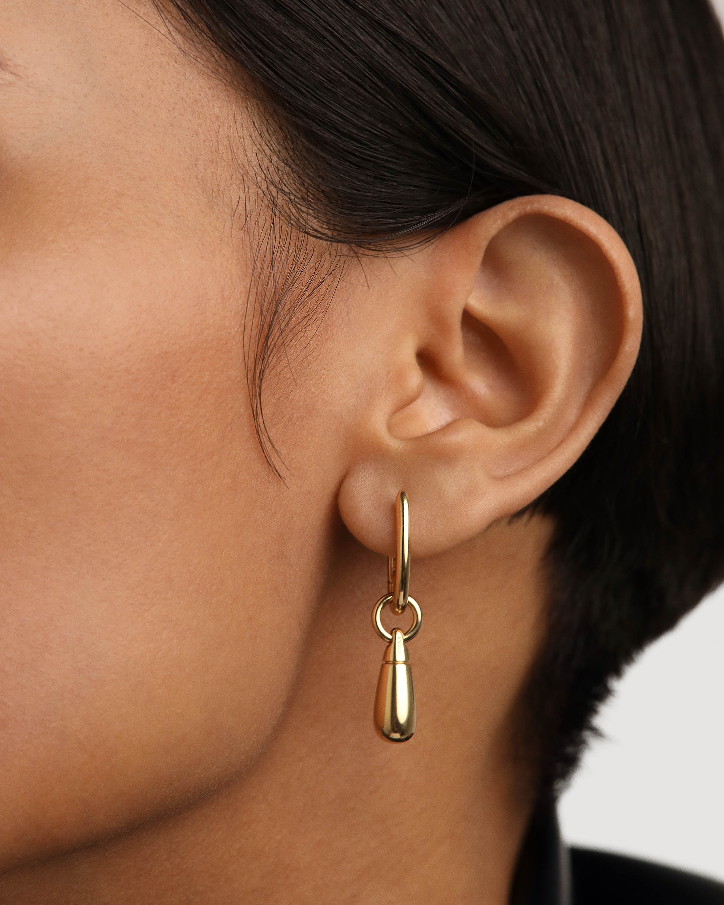 Jupiter Single Hoop Earrings for Women - Dainty Gold/Silver Minimalist Hoop Earrings - Perfect for Everyday Wear, Office & Date Night