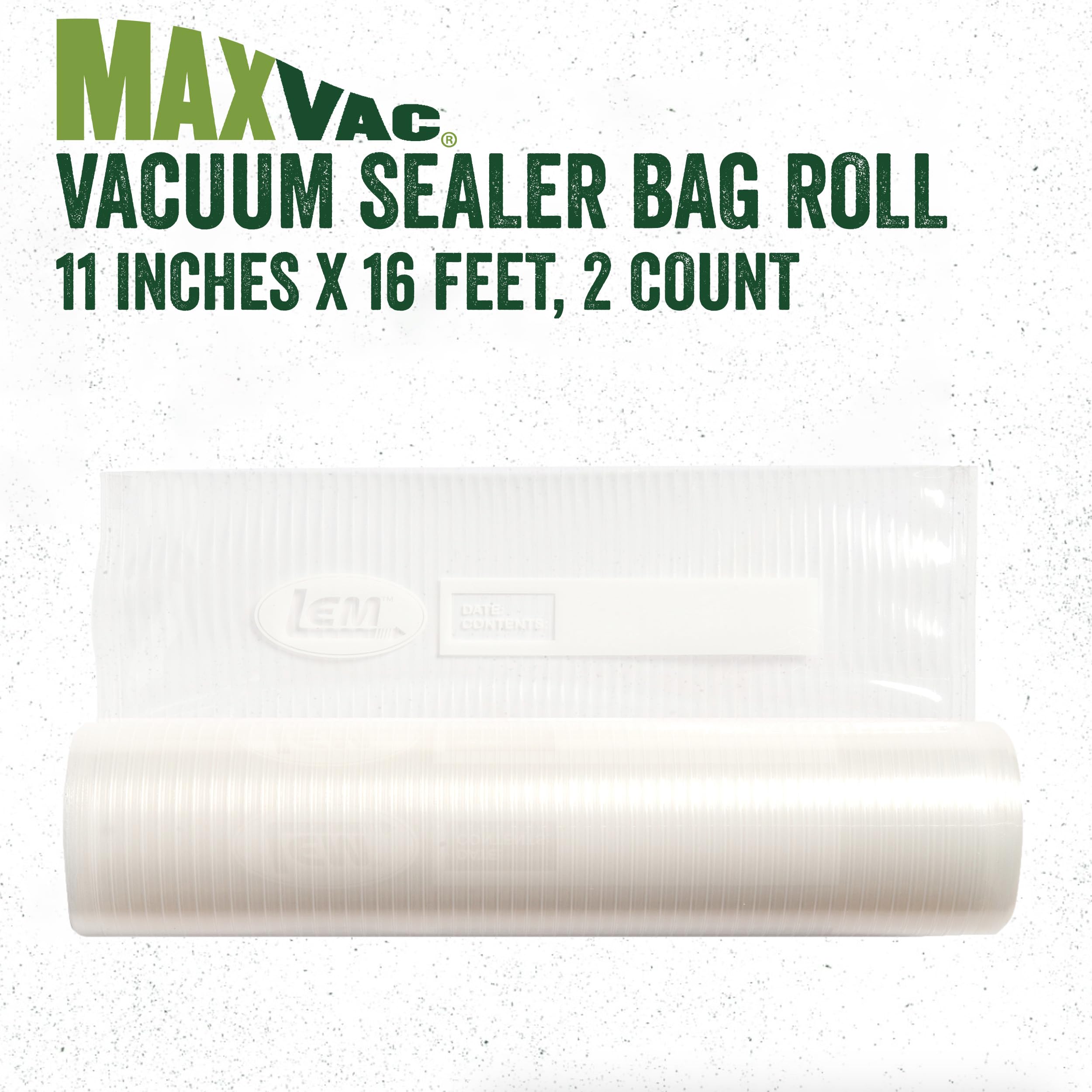 LEM MaxVac Vacuum Bag Roll - 2 Pack of 11