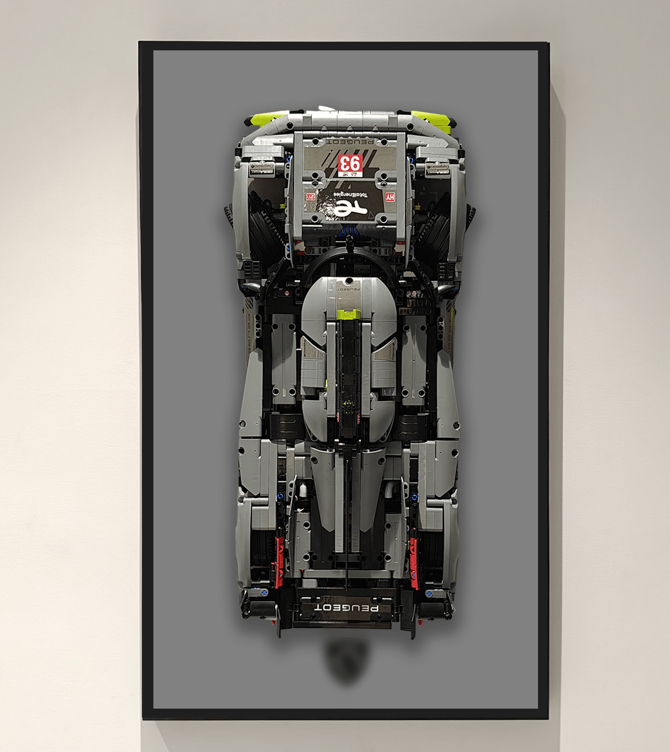 LEGO Technic Car Display Frame - Wall Mounted Showcase for LEGO Models | Perfect for Home Decor, Office Display & Collector's Showcase