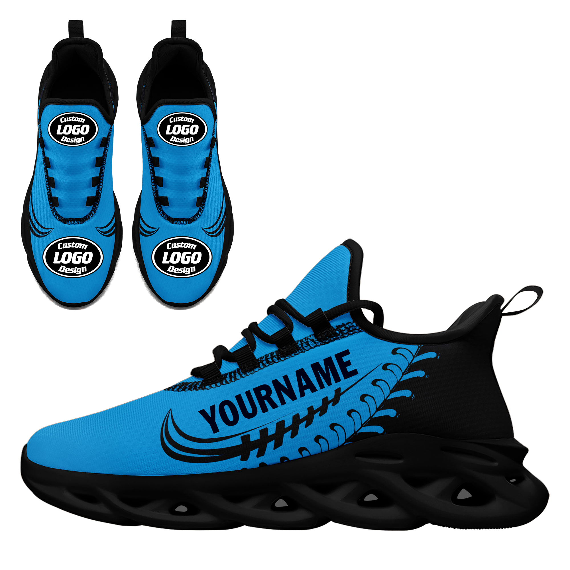 Custom MaxSoul Personalized Sneakers - Breathable Comfort Shoes for Men & Women | Perfect for Running, Gym Workouts & Casual Wear