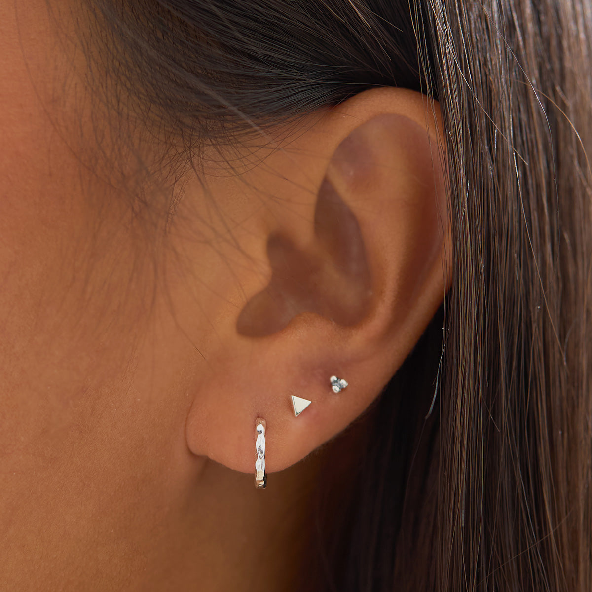 Delicate Ripple Huggie Earrings - Dainty Gold Hoop Earrings for Women, Minimalist Huggie Hoops for Everyday Wear, Perfect for Work, Date Night & Gifts