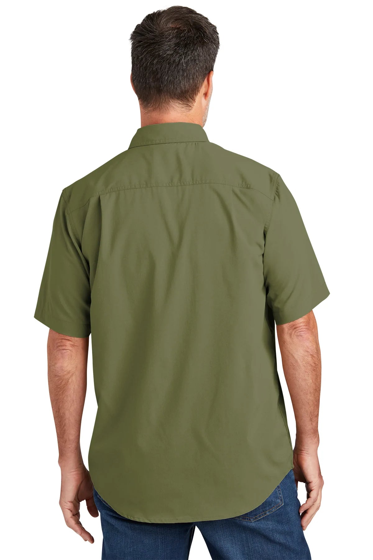 Carhartt Force Solid Custom T-Shirts for Men - Durable Workwear in Burnt Olive - Perfect for Construction, Outdoor Labor & Casual Wear
