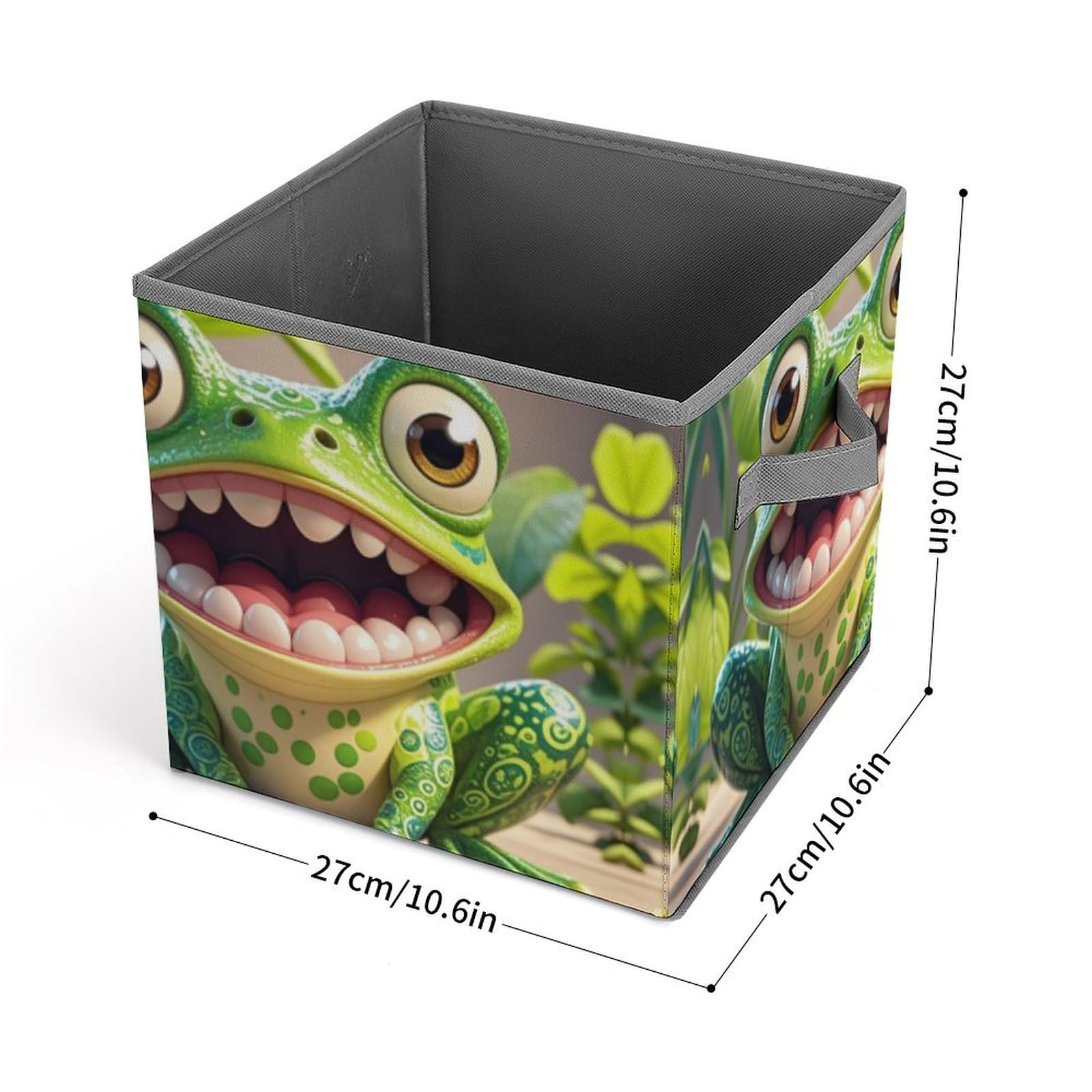 Large Collapsible Storage Bin with Handles - 10.6