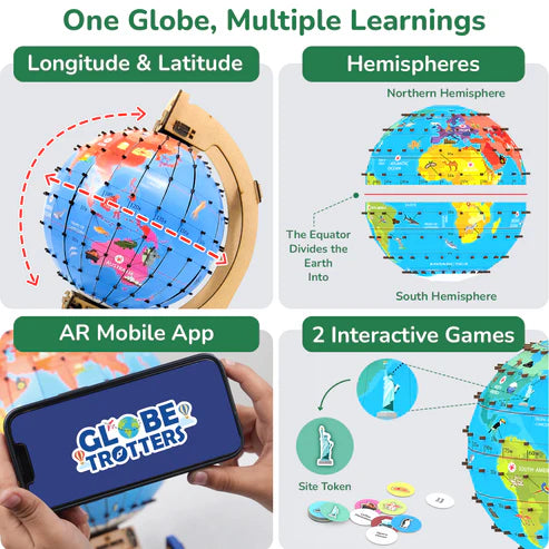 Smartivity Globe Explorer - Interactive Educational World Globe for Kids | STEM Learning Toy for Geography & Culture | Perfect for Classroom & Home Learning Activities
