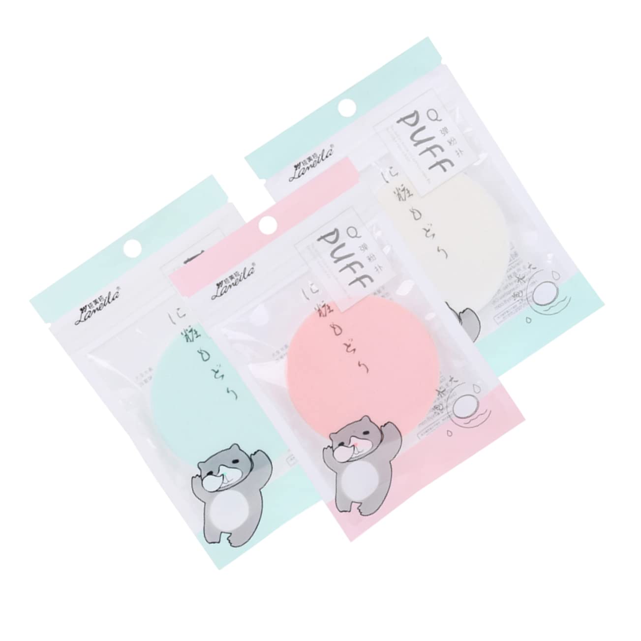 FRCOLOR 6pcs Makeup Sponge Set - Beauty Blender, Foundation Sponge, Air Cushion Puff & Powder Puff for Flawless Makeup Application - Perfect for Daily Use, Professional Makeup Artists & Travel
