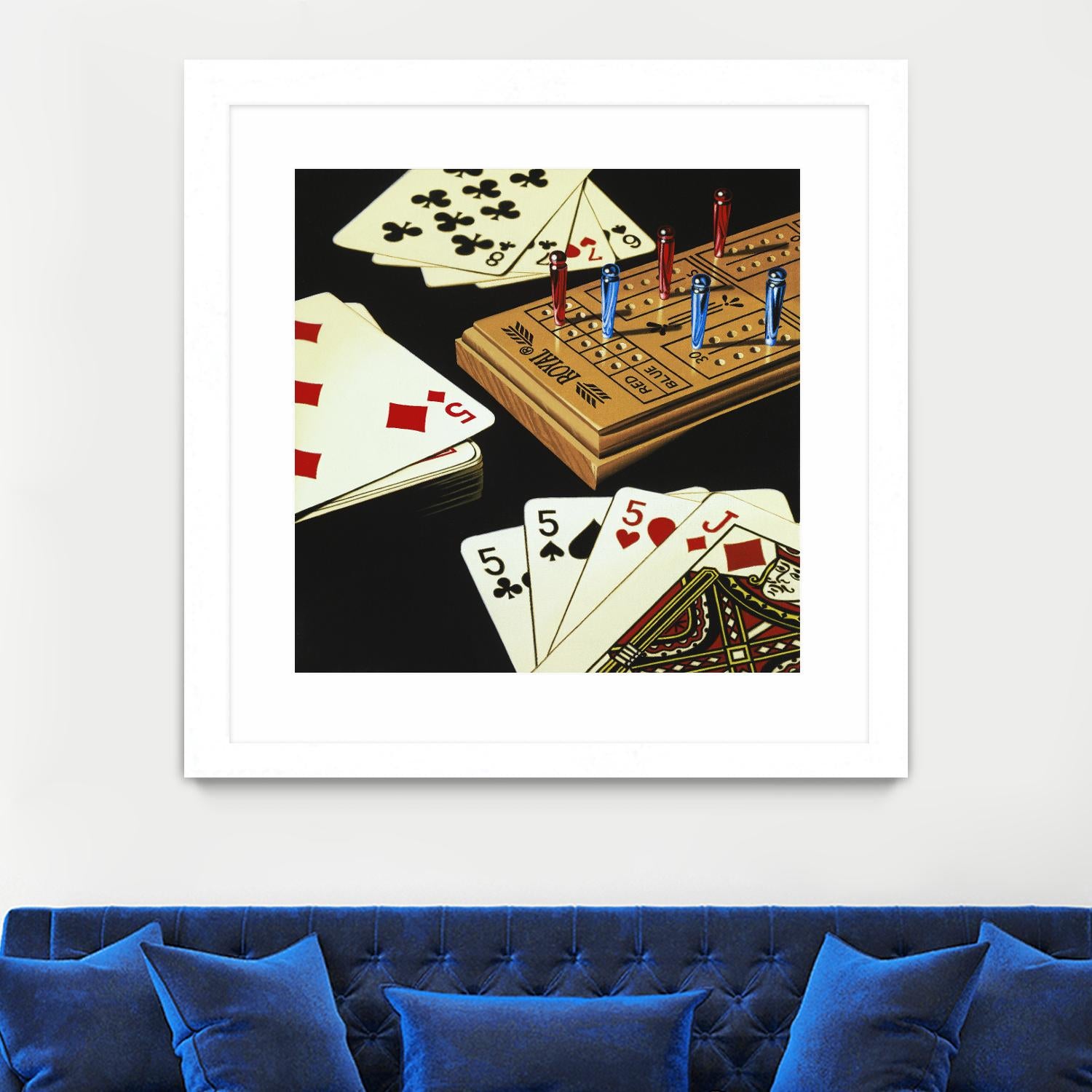 Premium Wooden Cribbage Board Set with 9-Pegs & Metal Pegs - Classic Cribbage Game for Adults & Family Game Night - Perfect for Travel, Camping & Indoor Entertainment