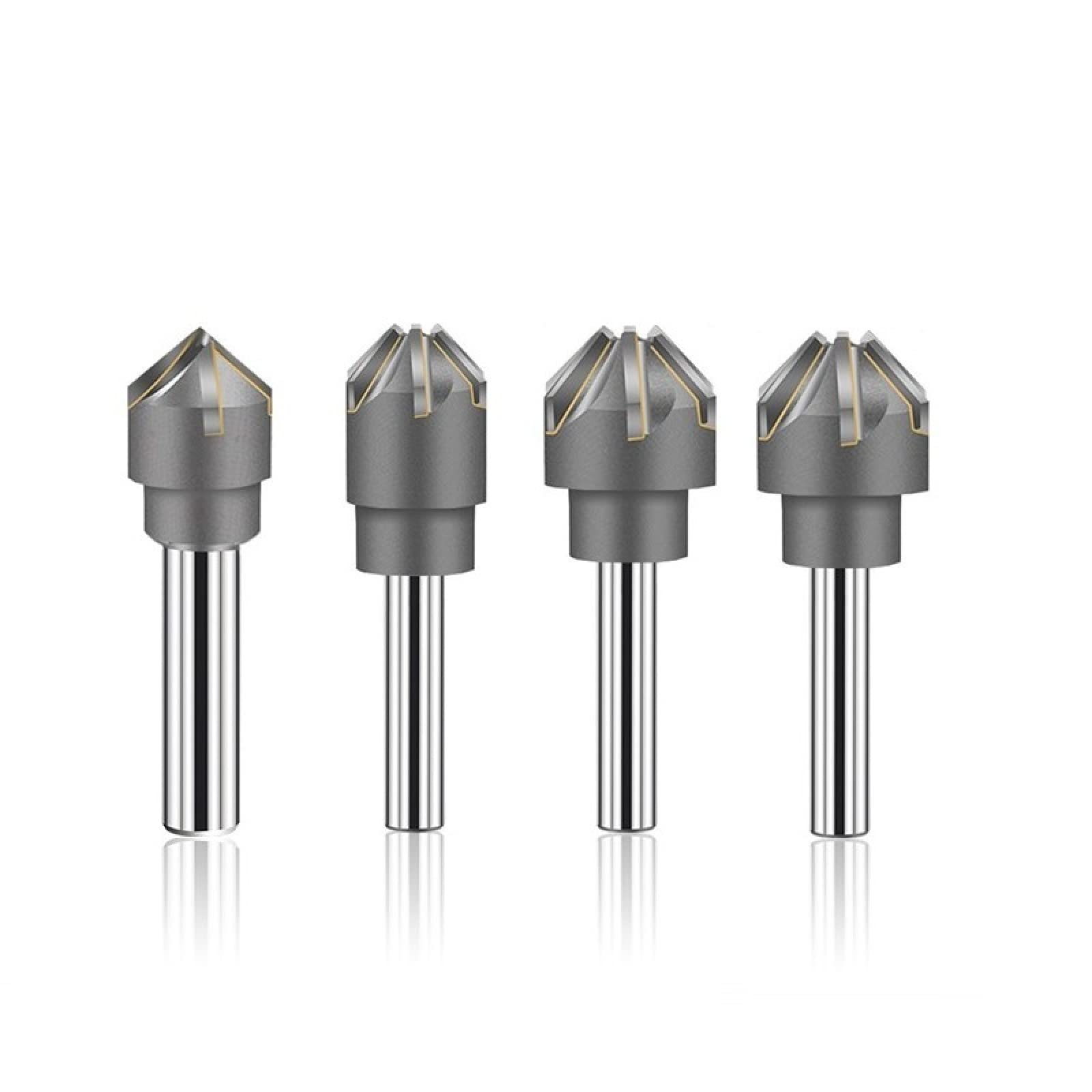 Premium Brazed Carbide Chamfer Milling Cutter 16x60deg X4Fx12mm - CNC Metal Cutting Tool for Precision Chamfering | Ideal for Metalworking, Automotive Parts & Industrial Manufacturing