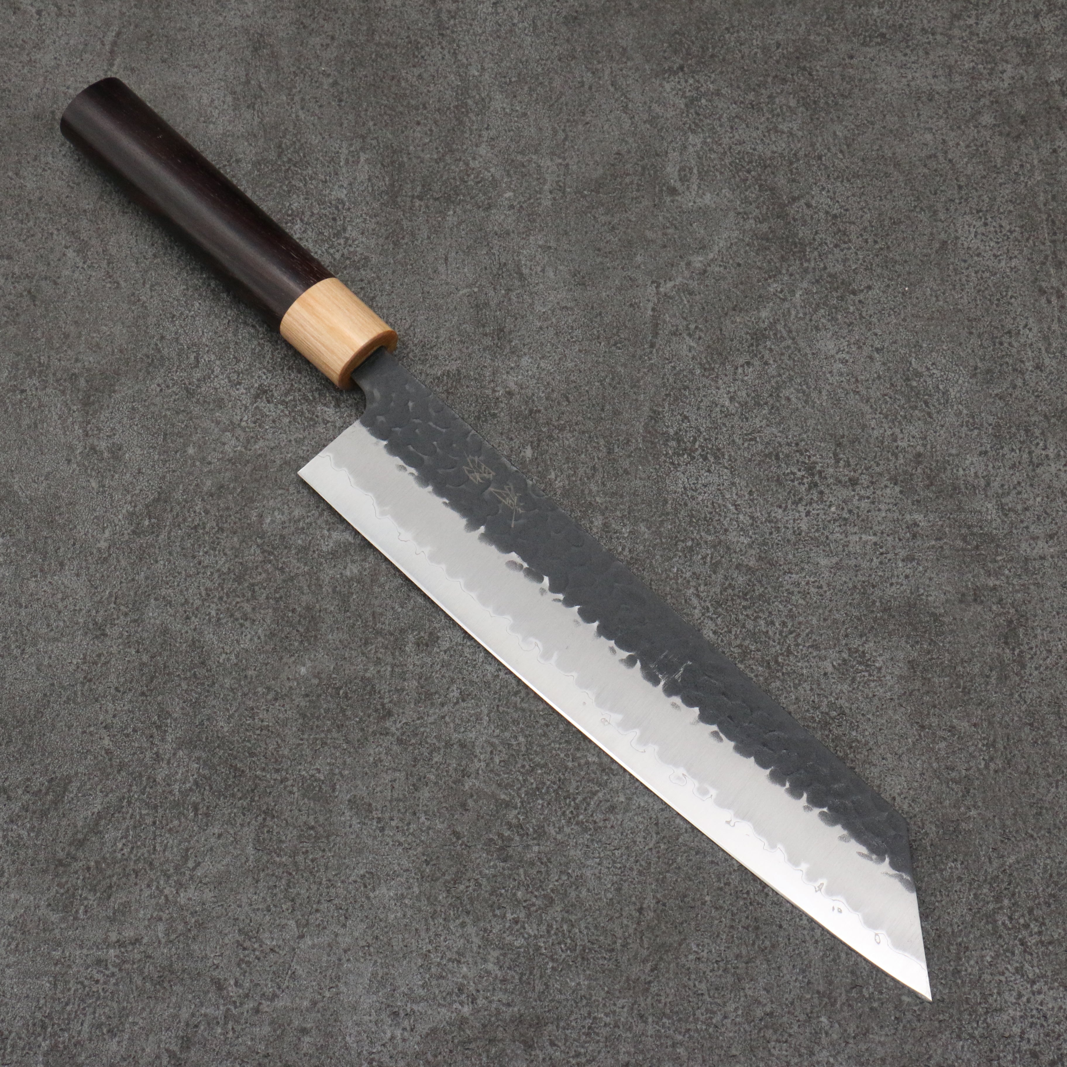 Seisuke Blue Super Hammered Kiritsuke Gyuto 240mm Japanese Chef Knife with Shitan Handle & White Pakka Wood Ferrule - Perfect for Sushi, Sashimi & Precision Cutting