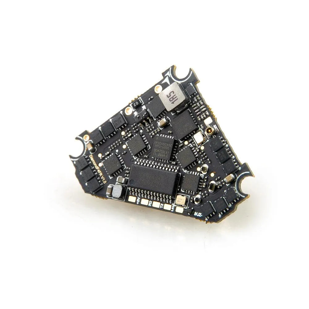 Happymodel DiamondF4 AIO 5-in-1 Flight Controller with Built-in VTX, ESC, OSD & Frsky Receiver for Moblite6/Moblite7 Drone - Perfect for FPV Racing and Indoor Drone Flying