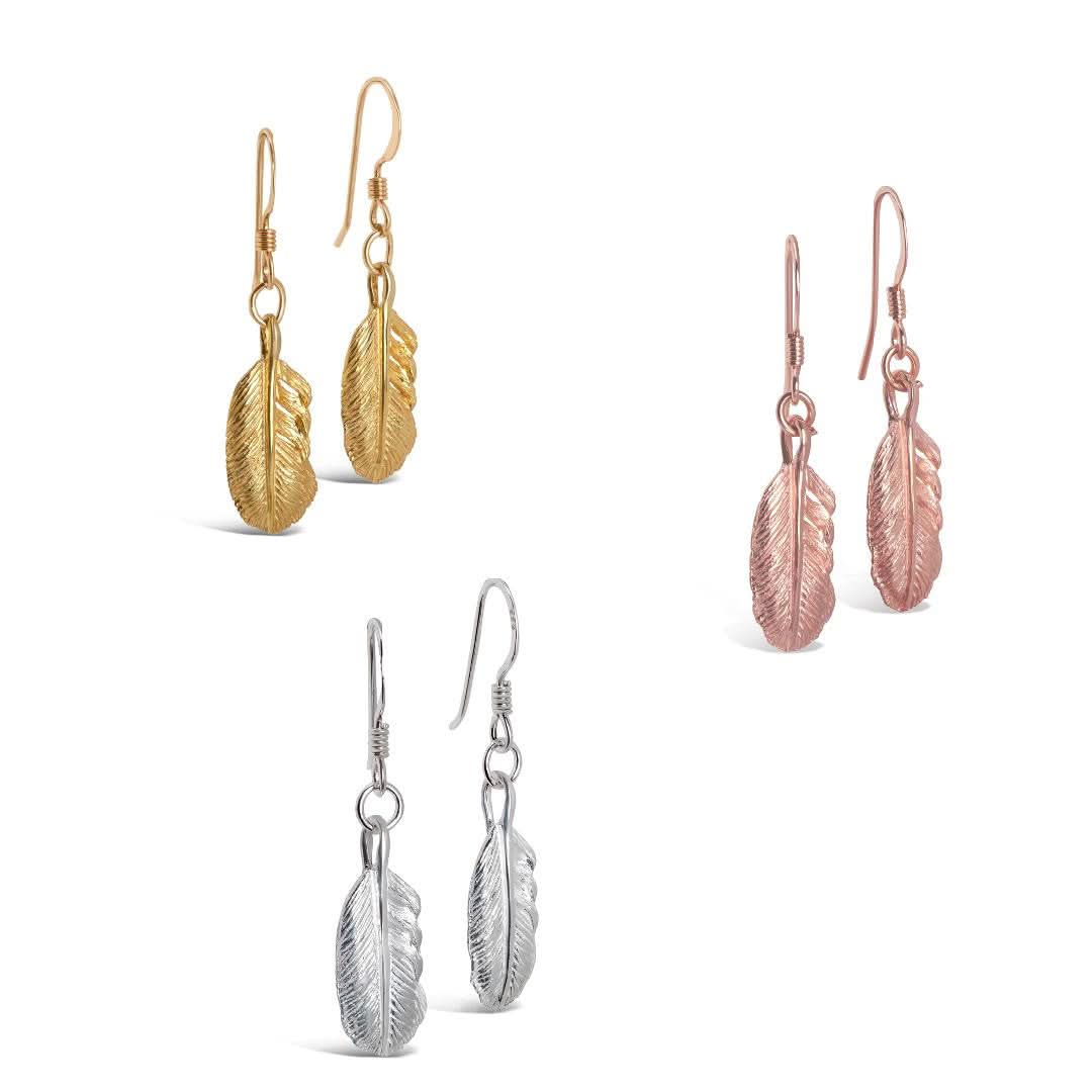 Elegant Silver Feather Earrings for Women - Lightweight & Hypoallergenic - Perfect for Parties, Weddings & Everyday Wear