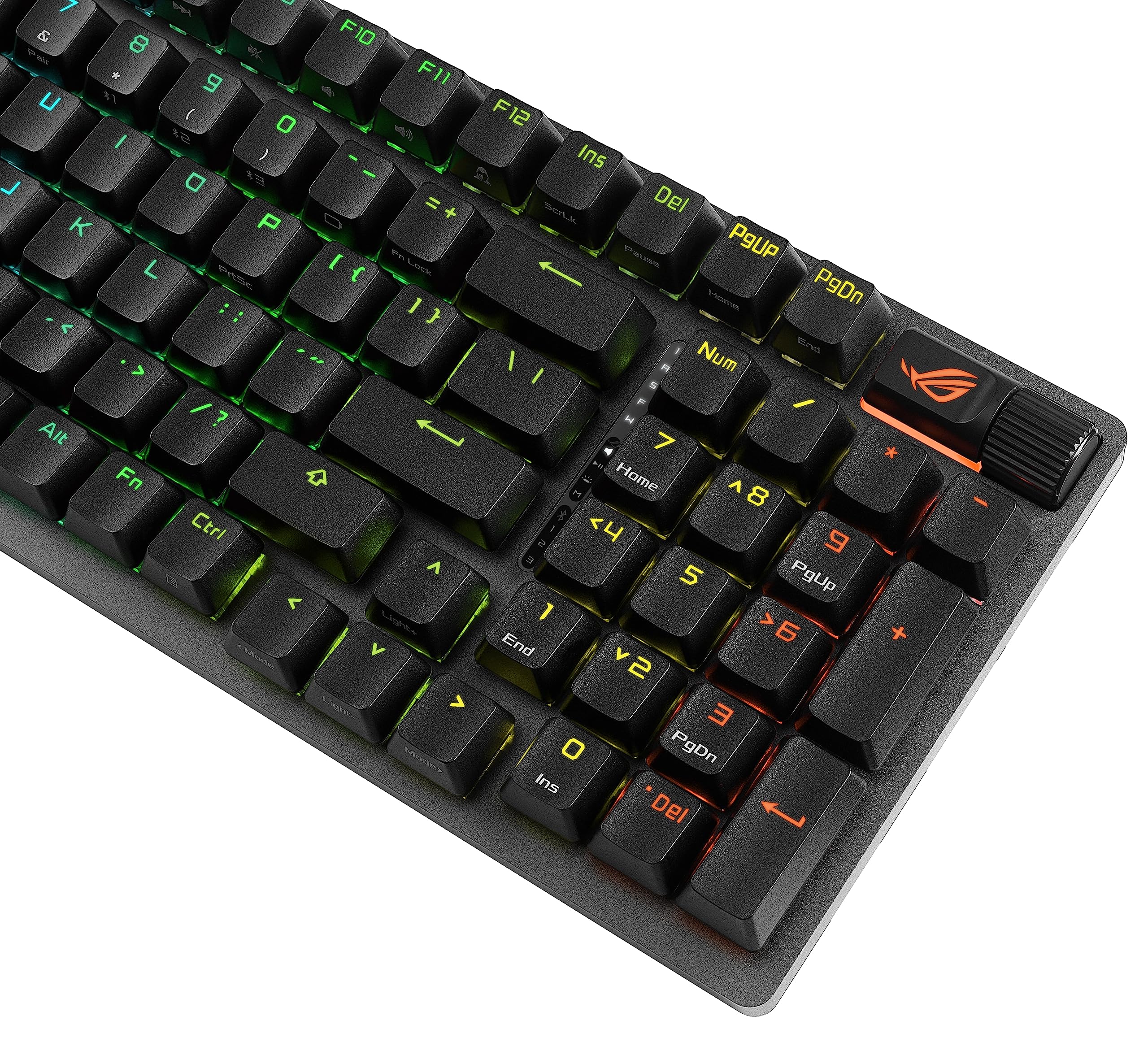 ASUS ROG Strix Scope II 96 Wireless Mechanical Gaming Keyboard - Tri-Mode Bluetooth/2.4GHz/USB, Hot-Swappable ROG NX Storm Switches, PBT Keycaps, RGB Backlit - Perfect for PC Gaming, Esports & Office Work