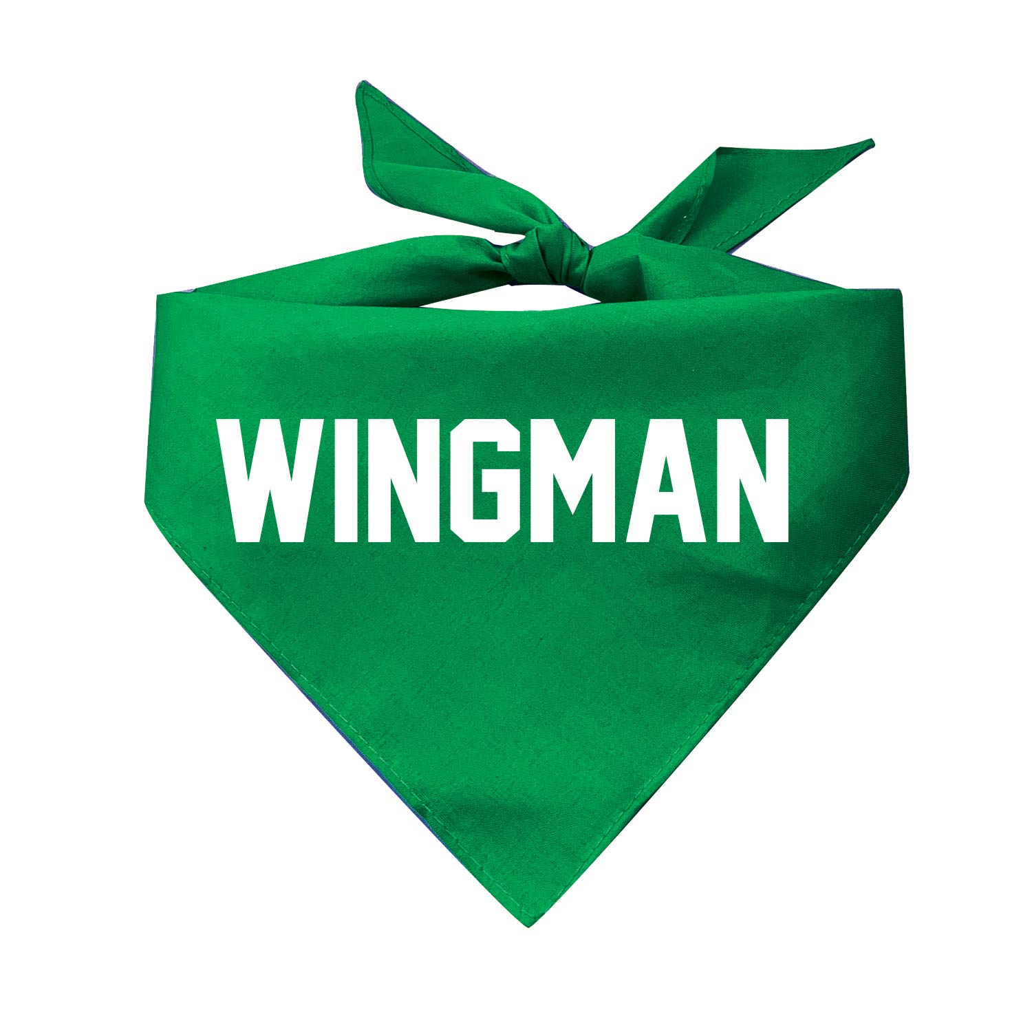 Wingman Single Dog Mom & Dad Printed Dog Bandana - Adjustable Pet Bandana for Small Medium Large Dogs - Cute Dog Accessories for Walks, Photos & Gifts (Multiple Colors)