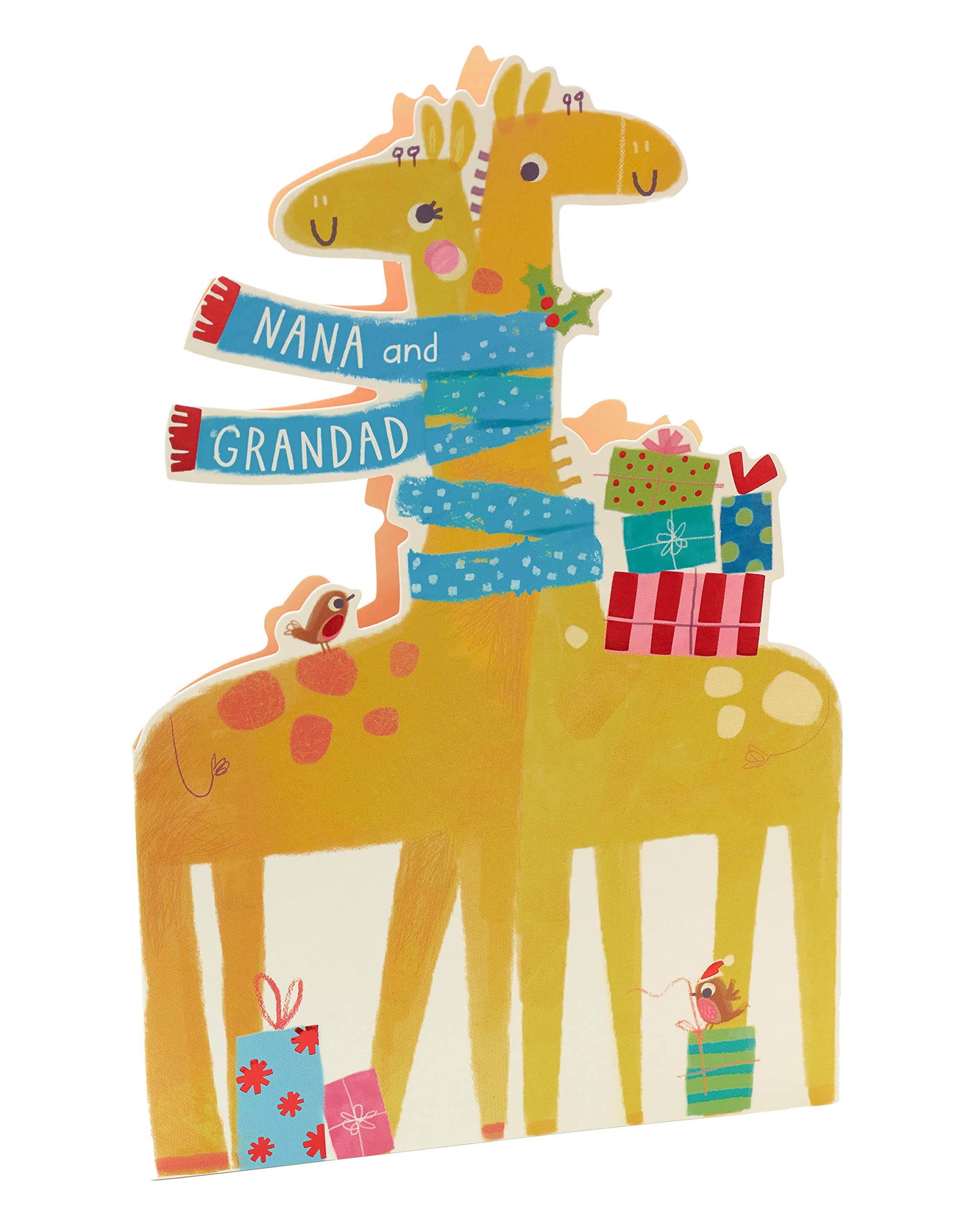 UK Greetings Christmas Card for Grandparents - Festive Holiday Card for Nana & Grandad - Thoughtful Christmas Gift from Grandchild - Perfect for Family Celebrations & Holiday Wishes