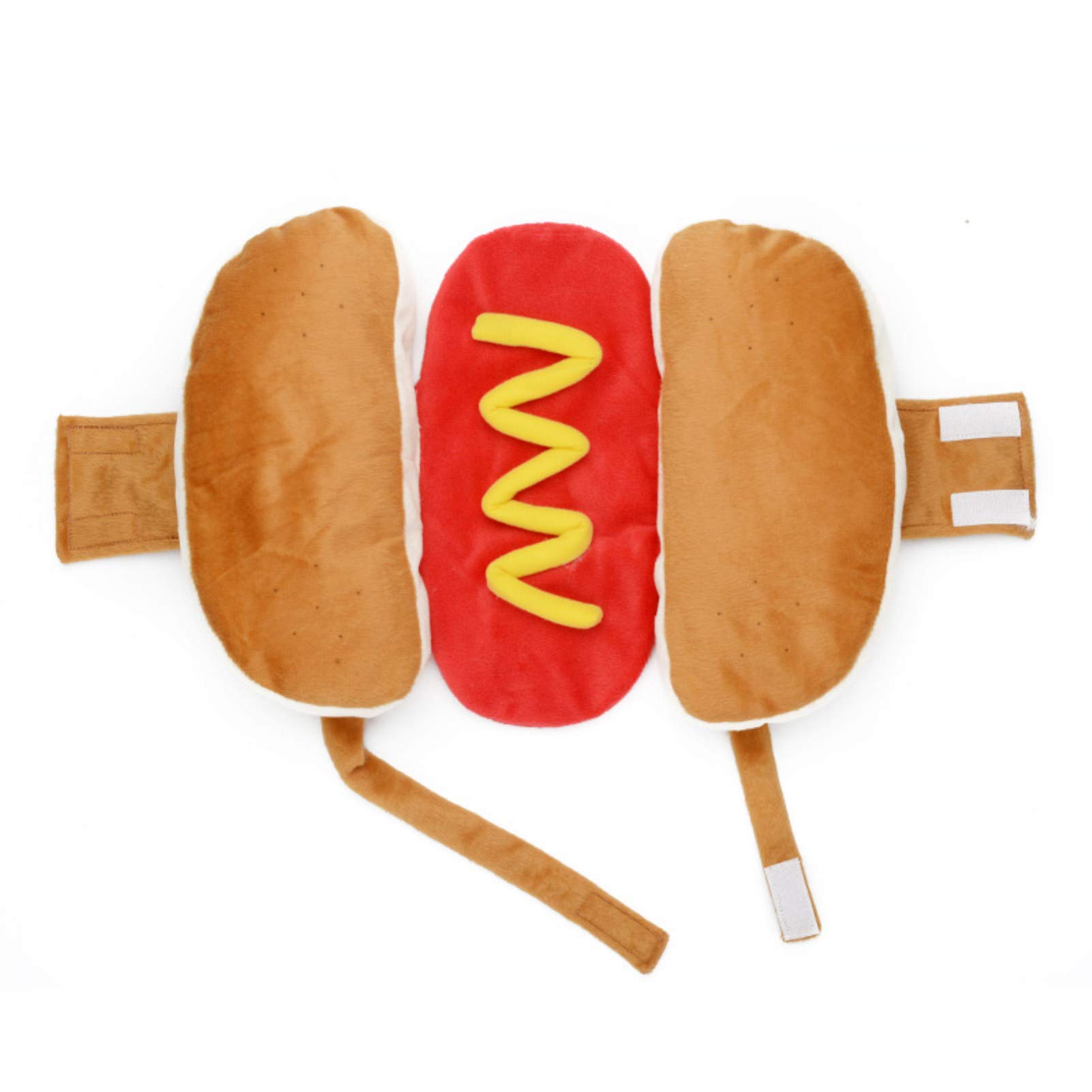 Burger-Shaped Pet Costume - Cute Cotton Dog & Cat Clothes for Small Medium Pets - Yellow Home Apparel for Halloween, Parties & Photo Shoots