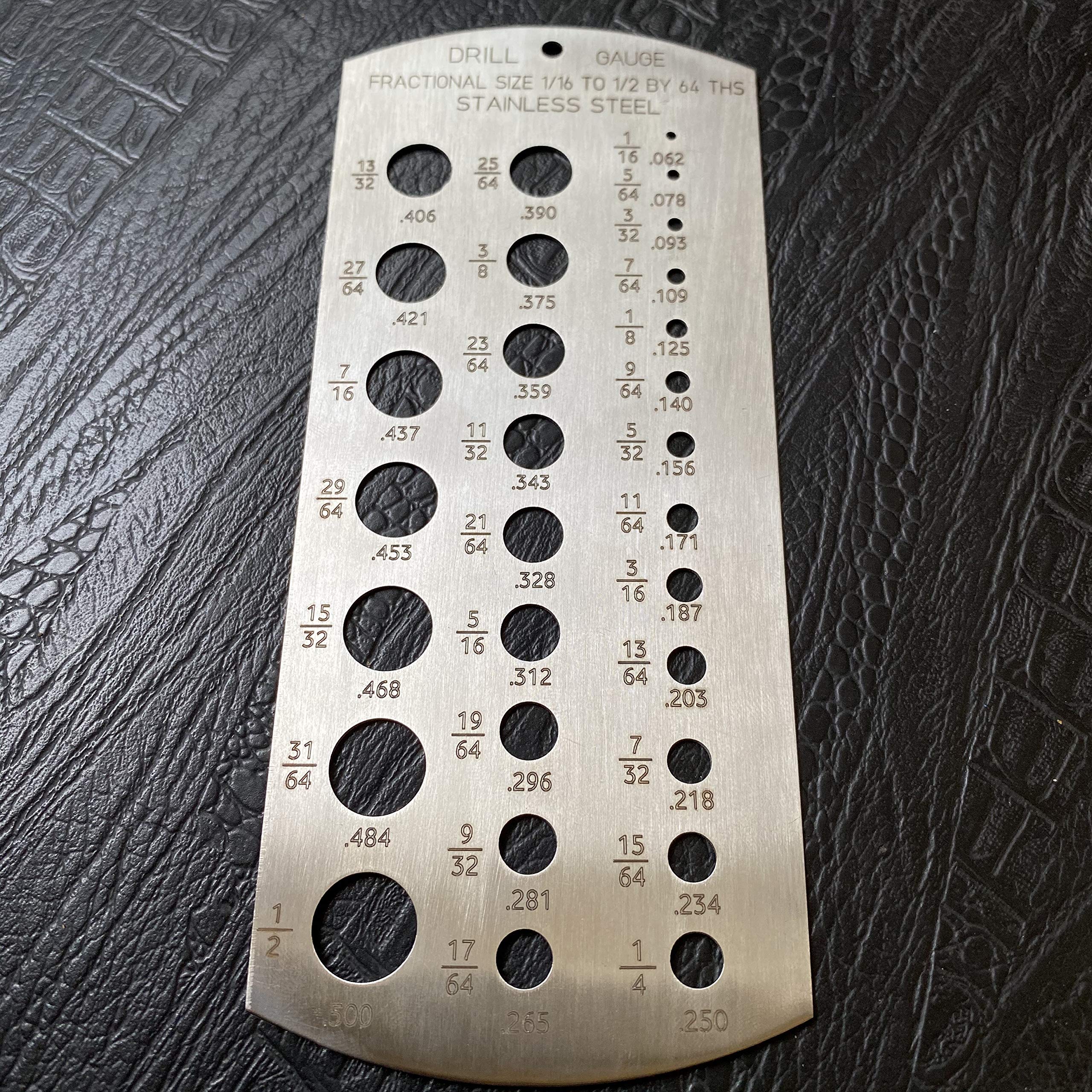 AnNafi® Stainless Steel Drill Bit Gauge Tool - 1/16