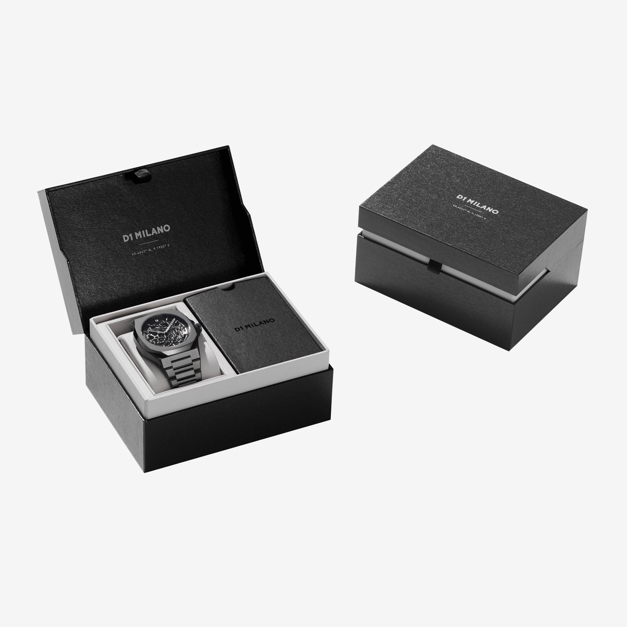 Skeleton Bracelet 41.5mm Gun Metal Stainless Steel Men's Watch - Perfect for Casual Wear, Business Attire & Special Occasions