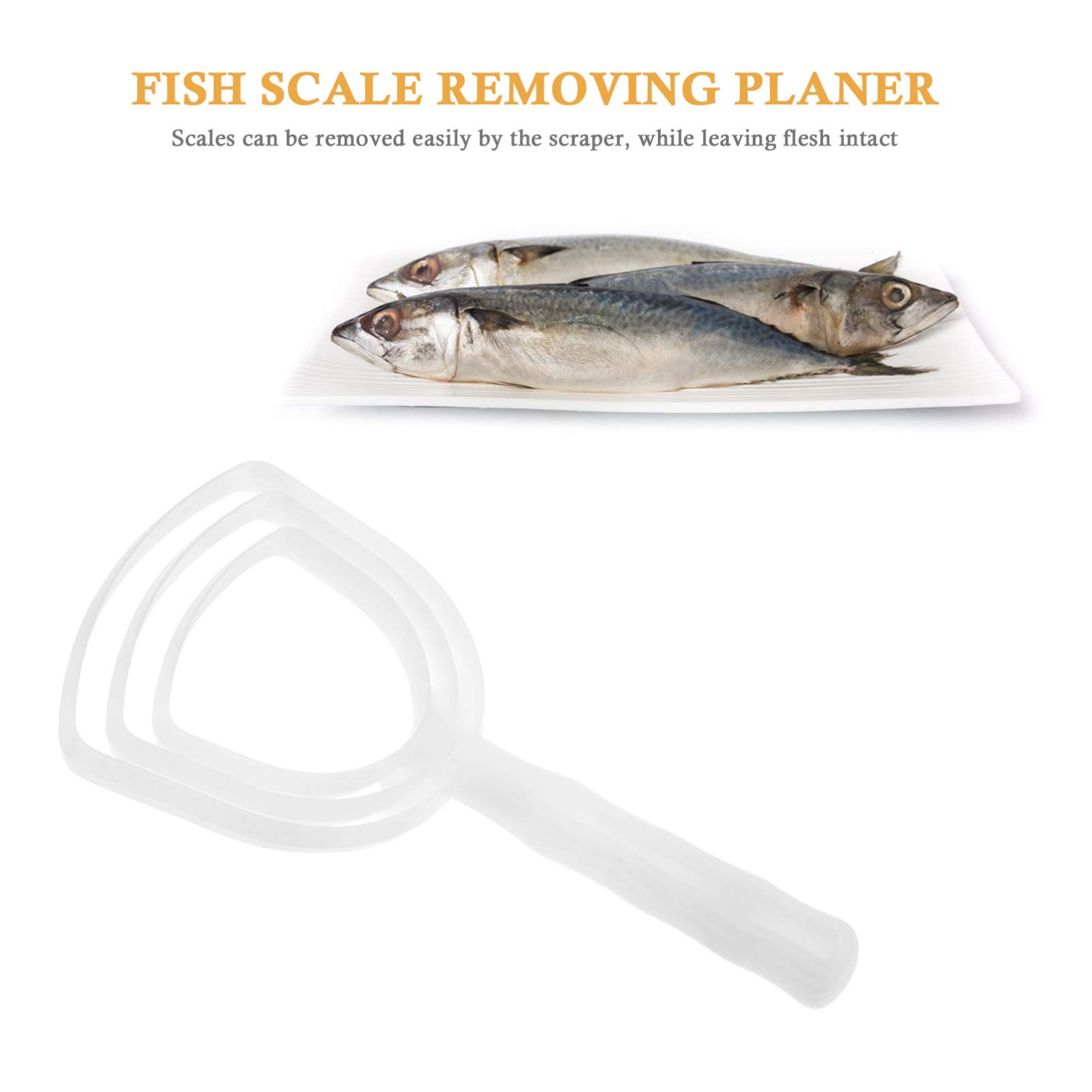 DOITOOL 4-Piece Fish Scale Remover Set - Stainless Steel Fish Scaler & Skin Cleaner - Kitchen Gadget for Removing Scales from Fish - Perfect for Home Cooking, Camping & Fishing Trips