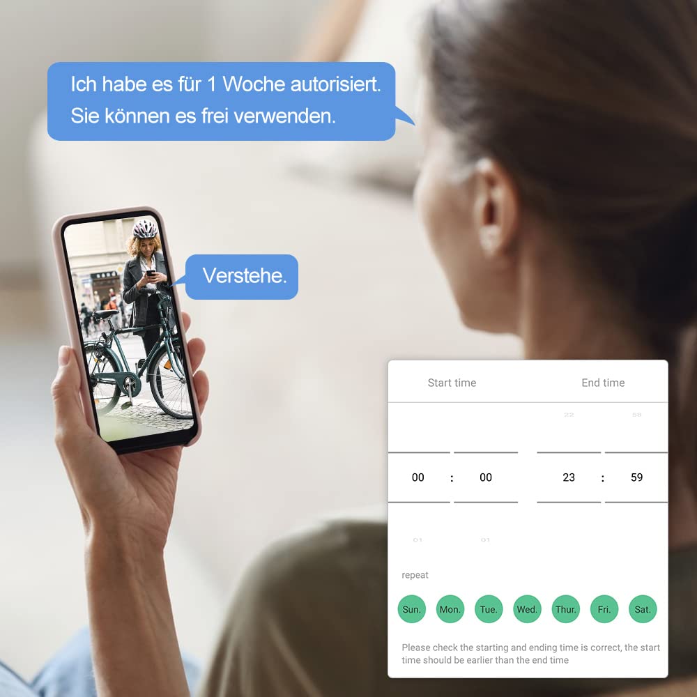 eLinkSmart Fingerprint Bike Lock - Keyless 150cm Steel Cable with Phone App Control - Waterproof & Remote Access for Bicycle, E-Bike, Scooter, Motorcycle & Door Security - Perfect for Urban Commuting & Outdoor Adventures